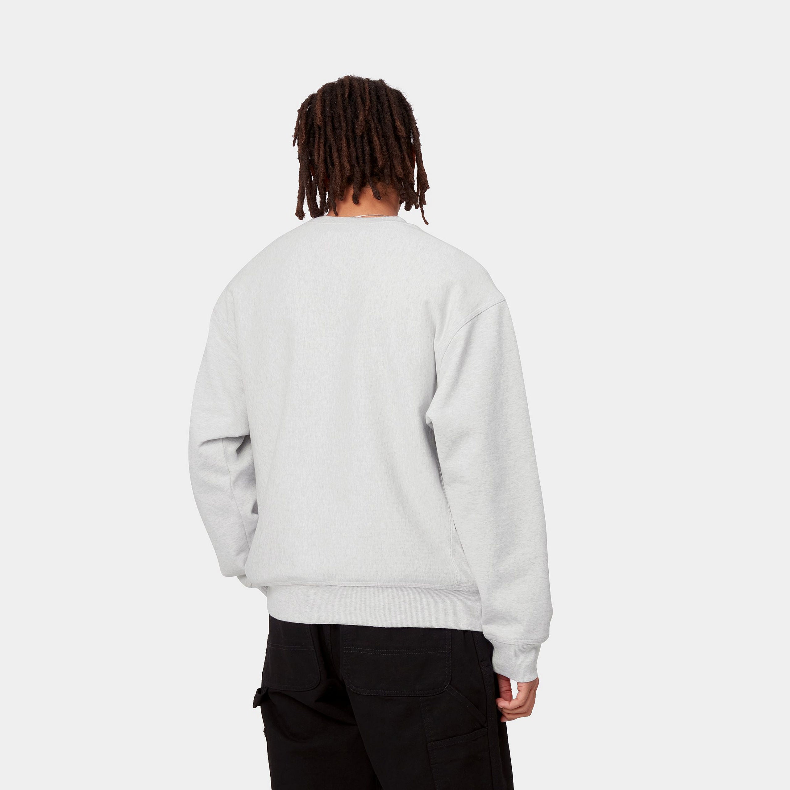 AMERICAN SCRIPT SWEAT - Ash Heather