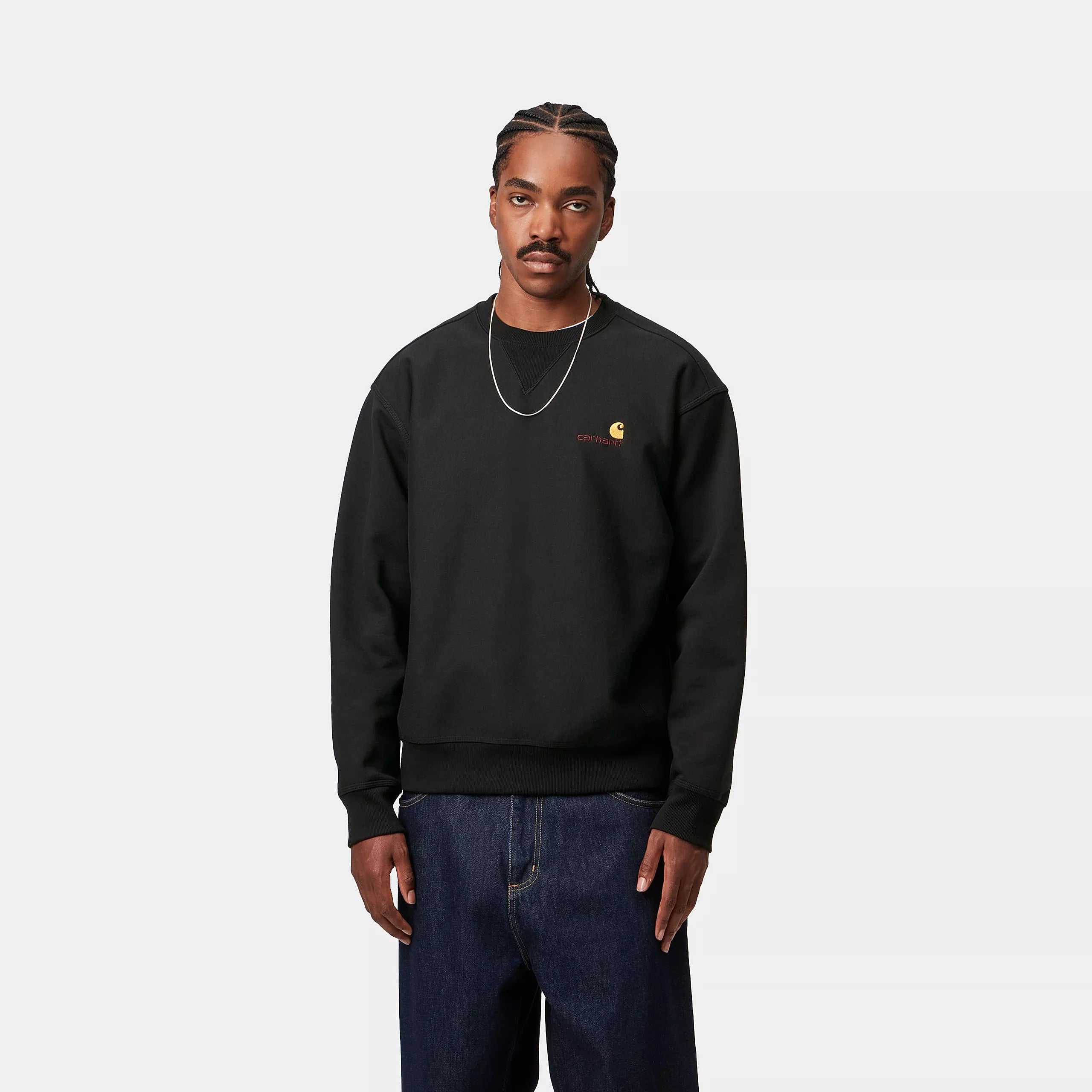 AMERICAN SCRIPT SWEAT - Black