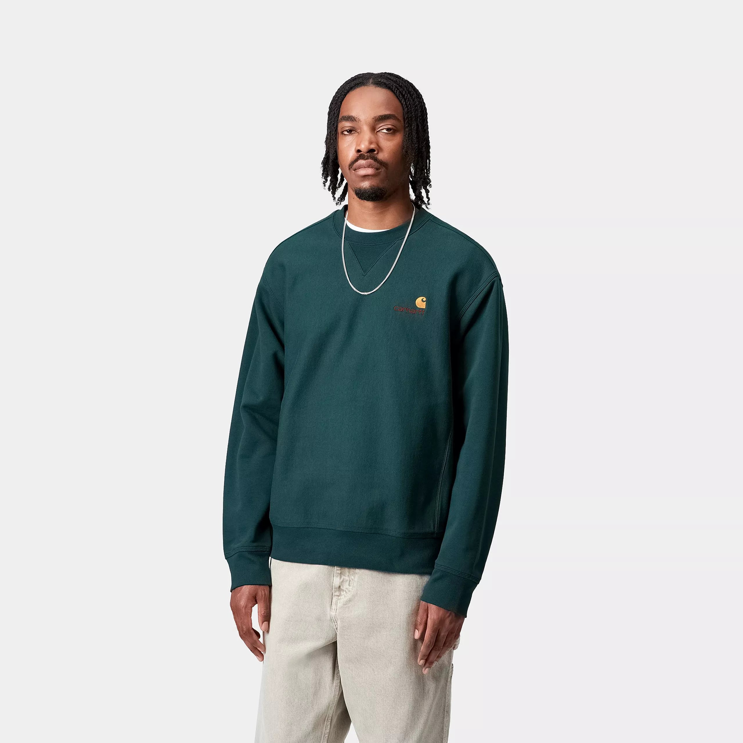 AMERICAN SCRIPT SWEAT - Deep Lagoon