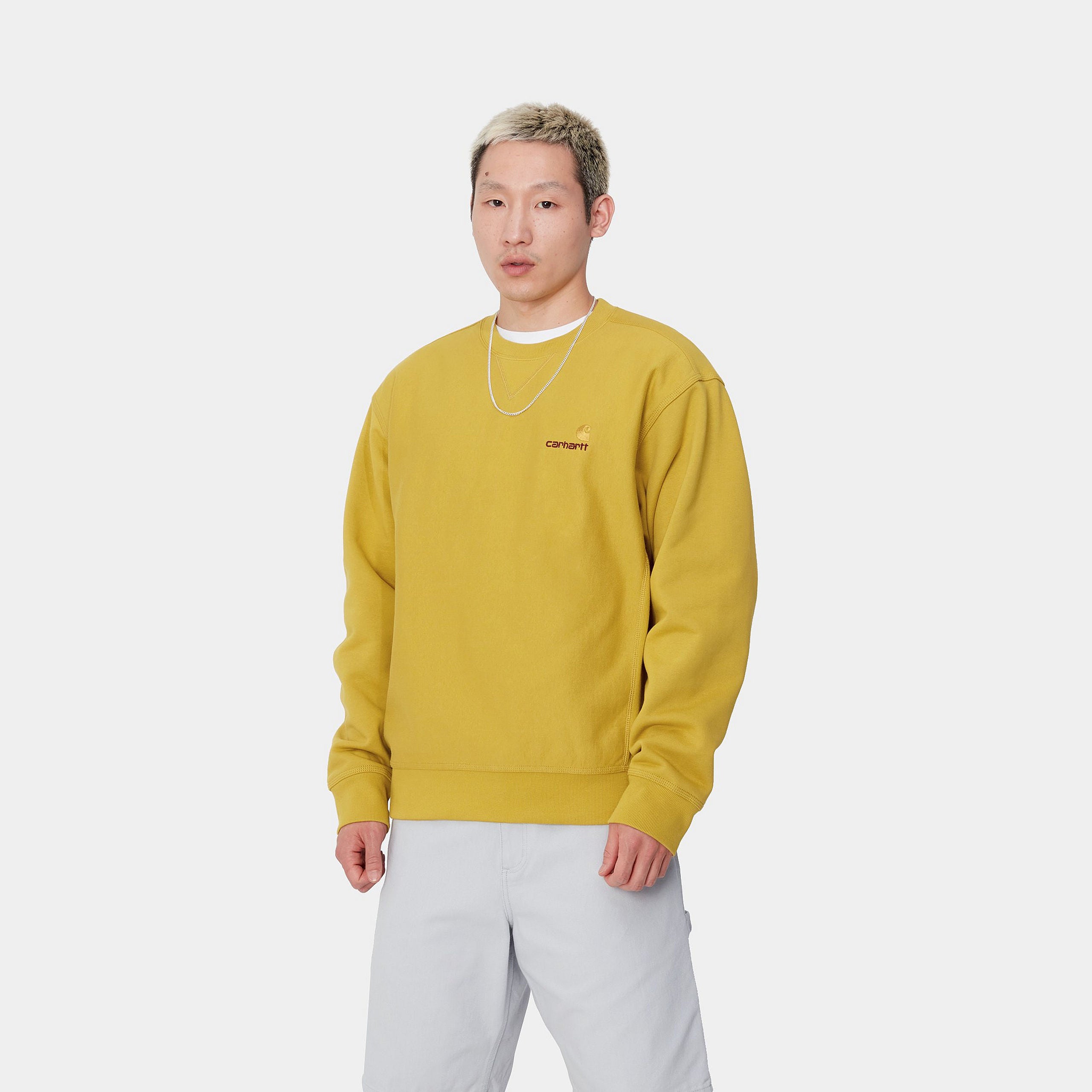 AMERICAN SCRIPT SWEATSHIRT - Golden Olive 2