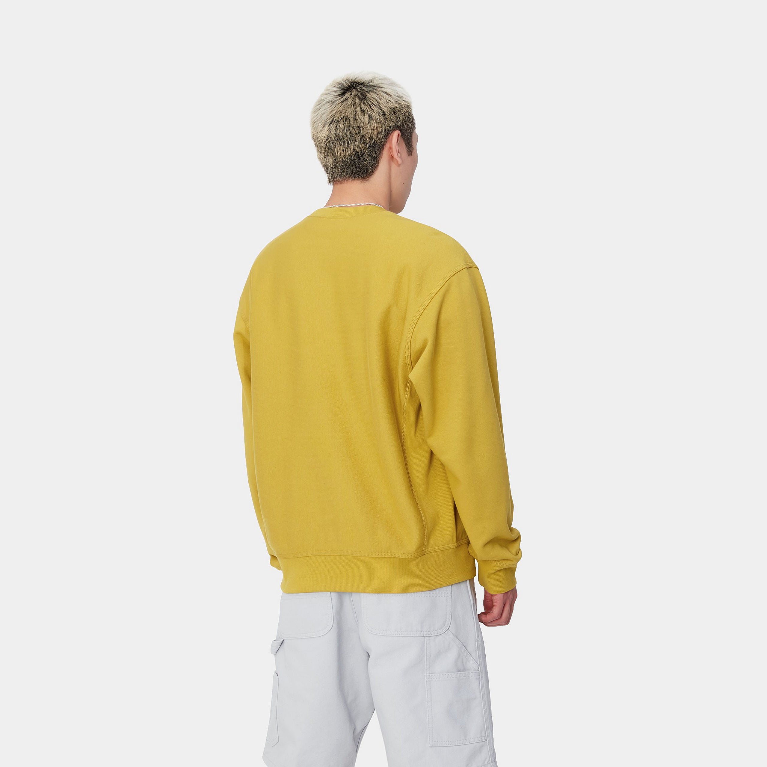 AMERICAN SCRIPT SWEATSHIRT - Golden Olive 3