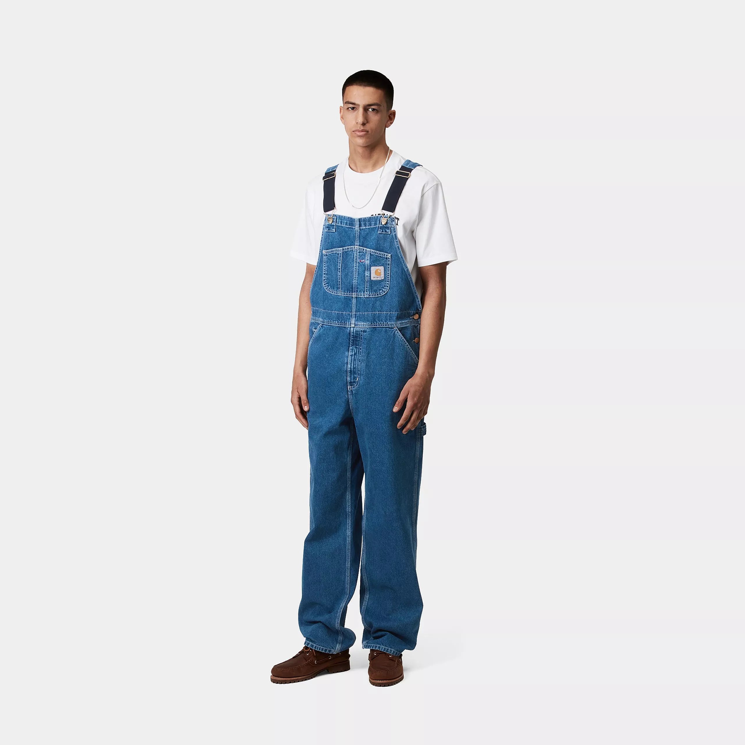 BIB OVERALL - Blue (stone washed)