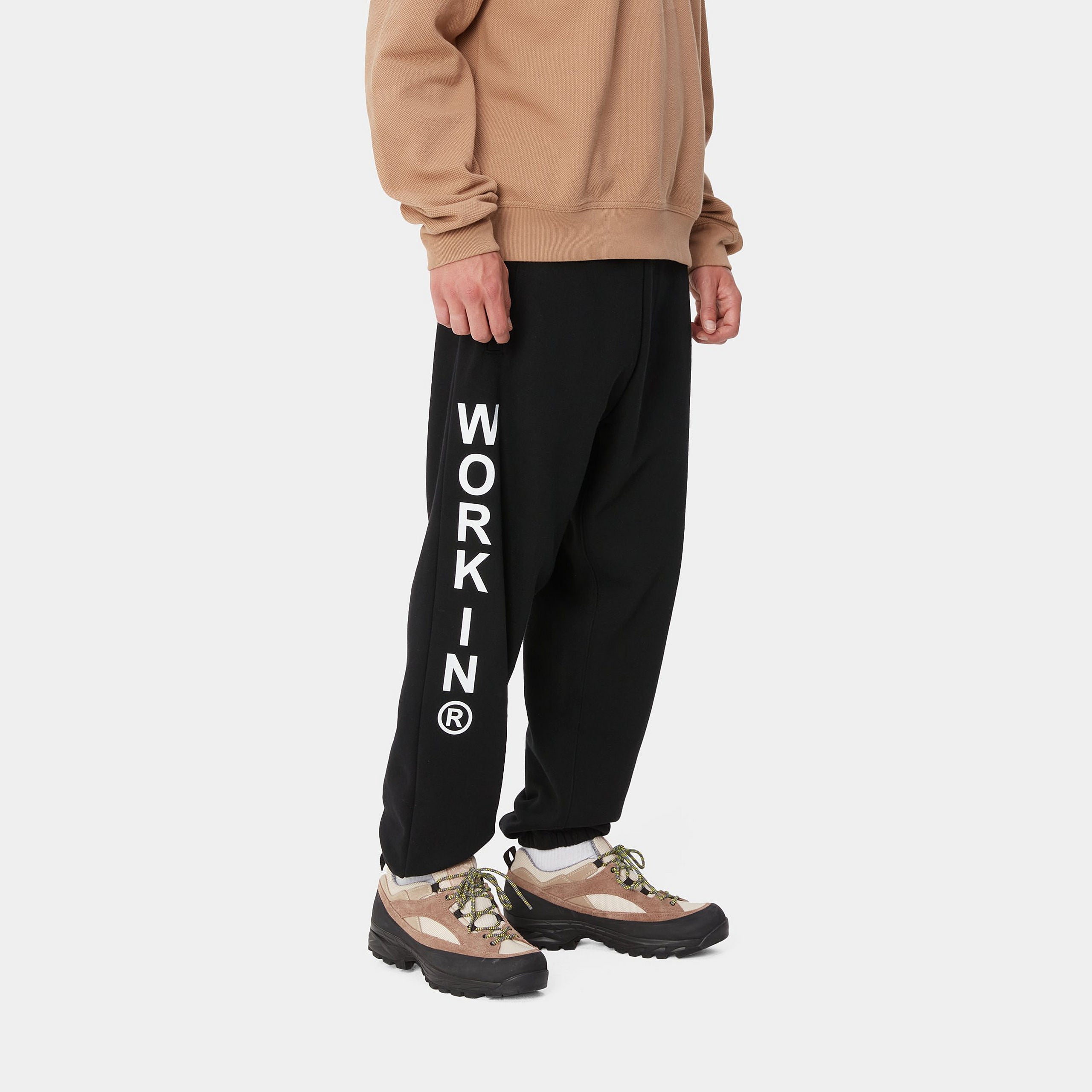 BODY OF WORK SWEAT PANT - Black / White