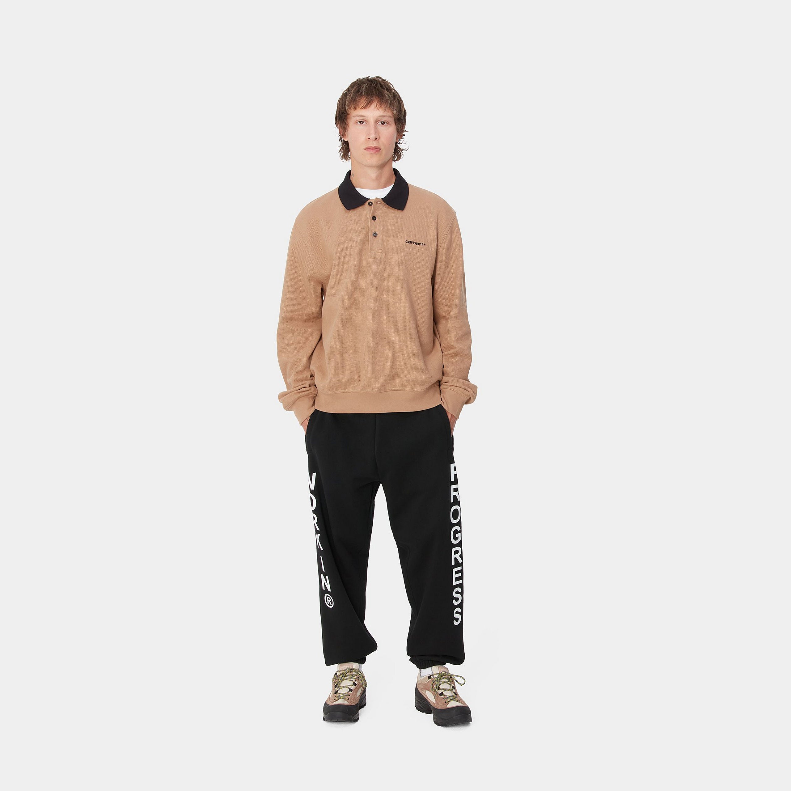 BODY OF WORK SWEAT PANT - Black / White