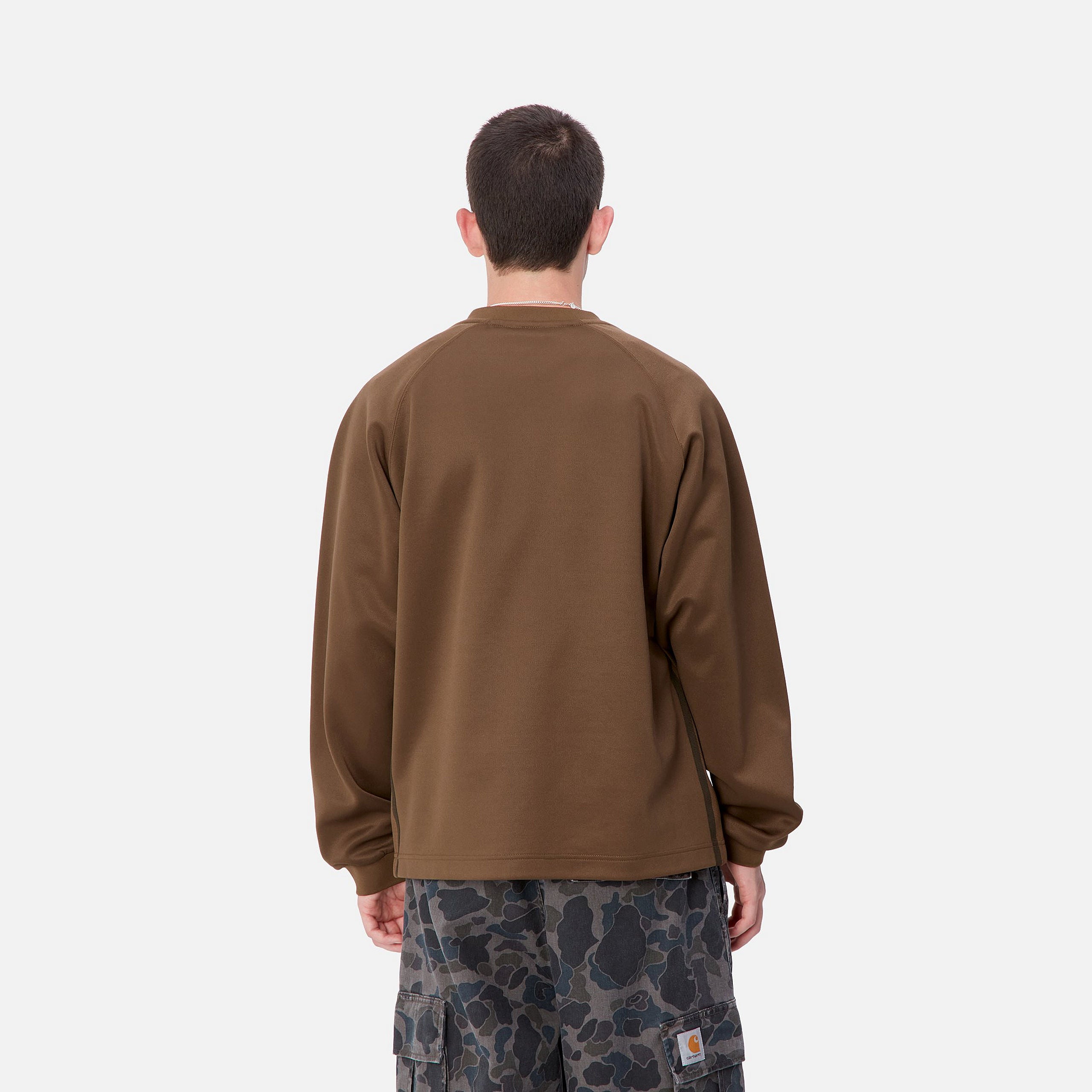 BOLAN V-NECK SWEAT - Chocolate/Tobacco