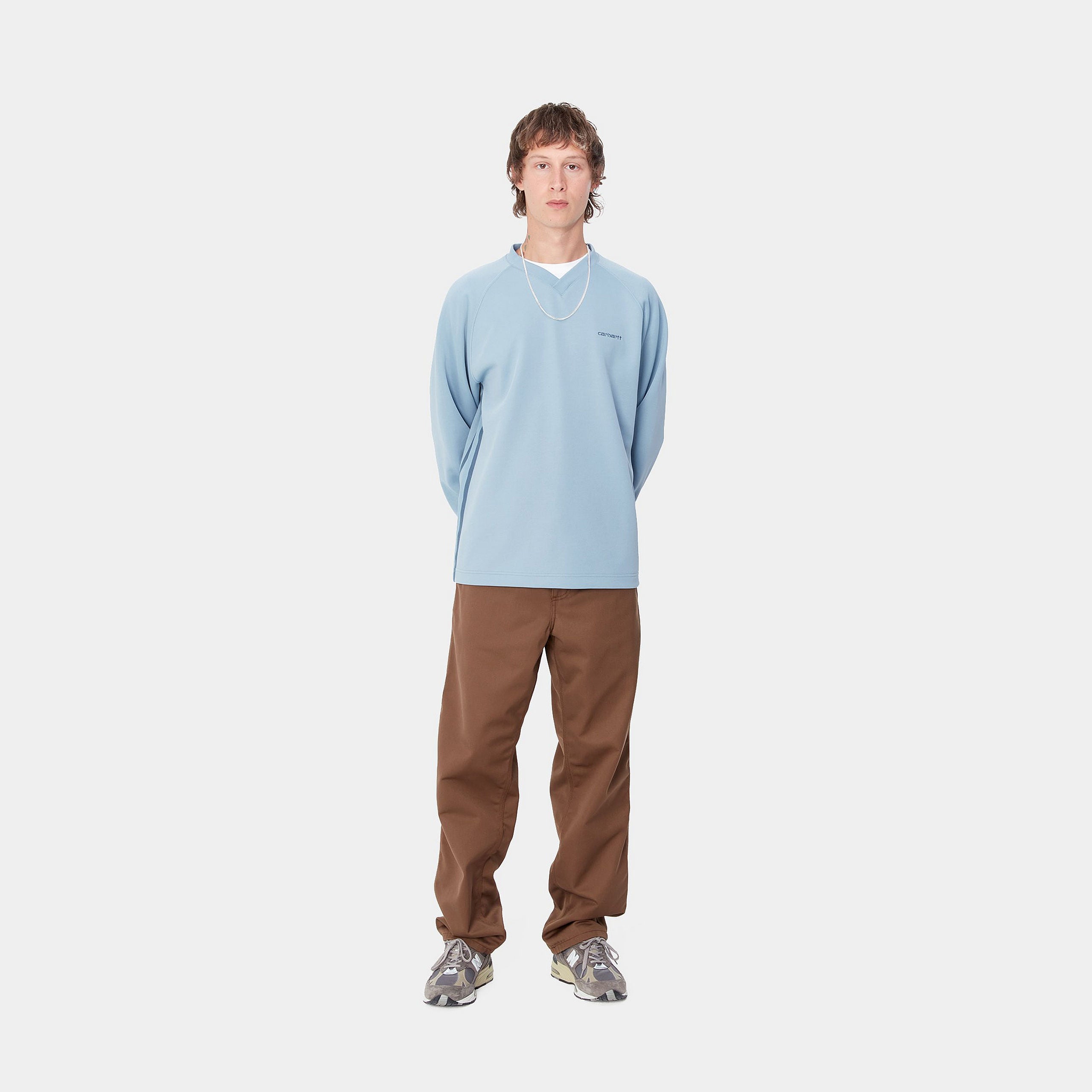 BOLAN V-NECK SWEAT - Dusty Ice / Positano 5