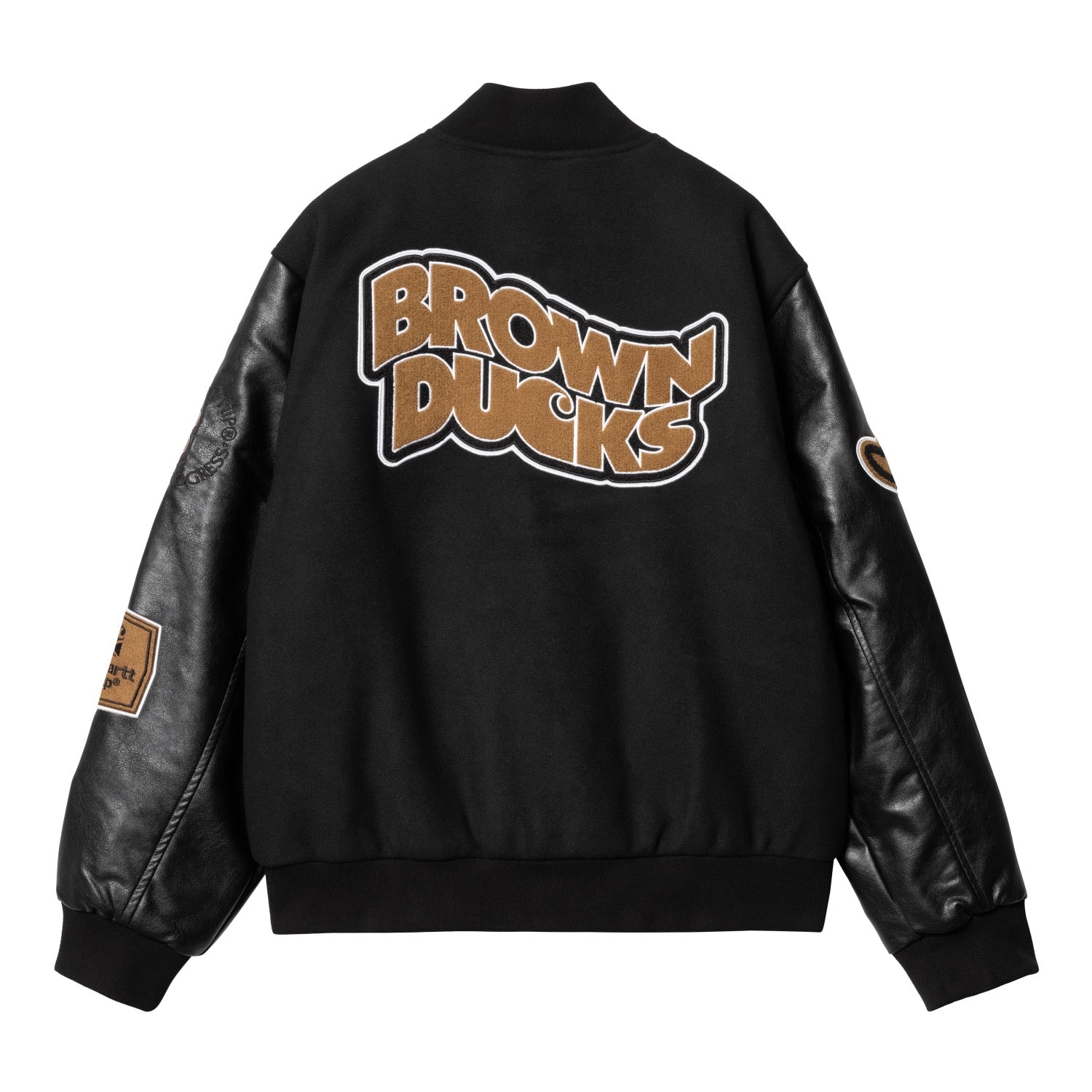 BROWN DUCKS BOMBER - Black / Black