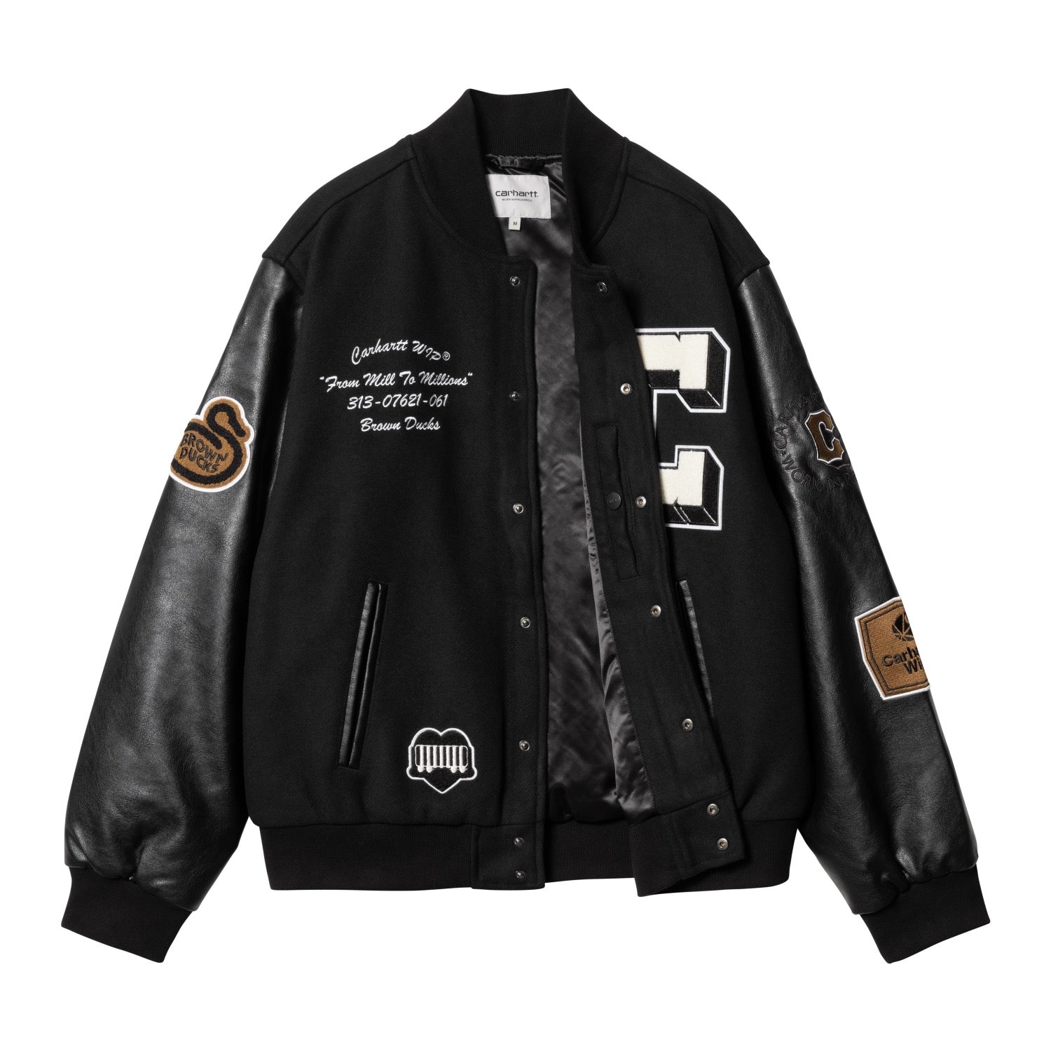 BROWN DUCKS BOMBER - Black / Black 9