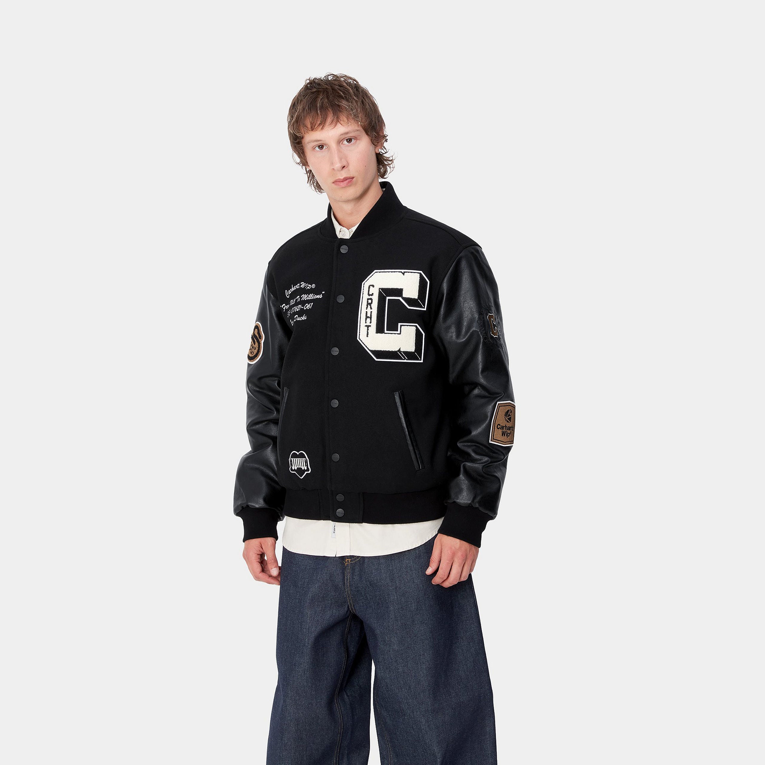 BROWN DUCKS BOMBER - Black / Black 2