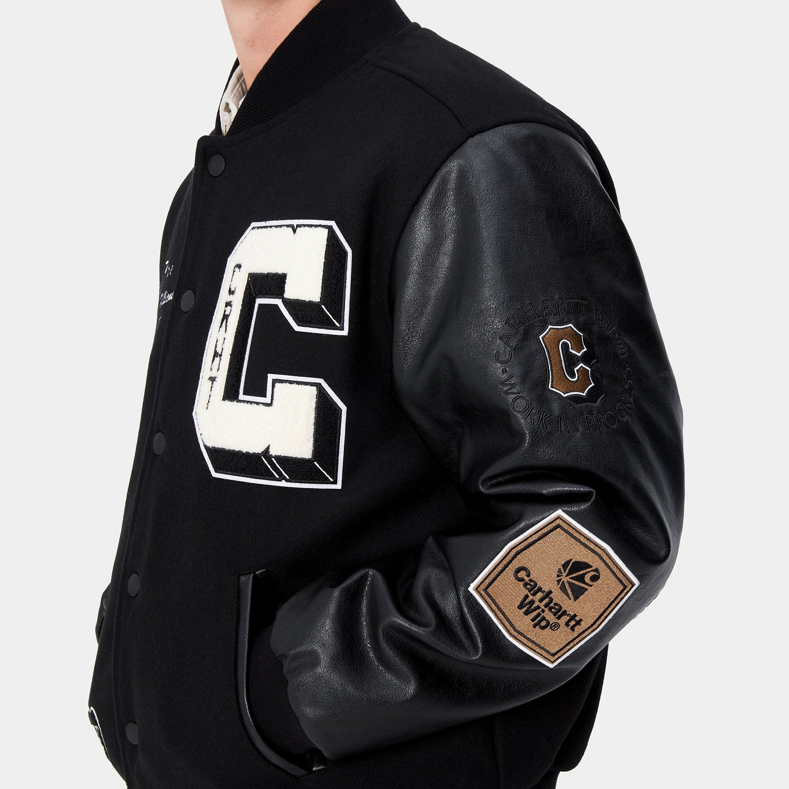 BROWN DUCKS BOMBER - Black / Black 6