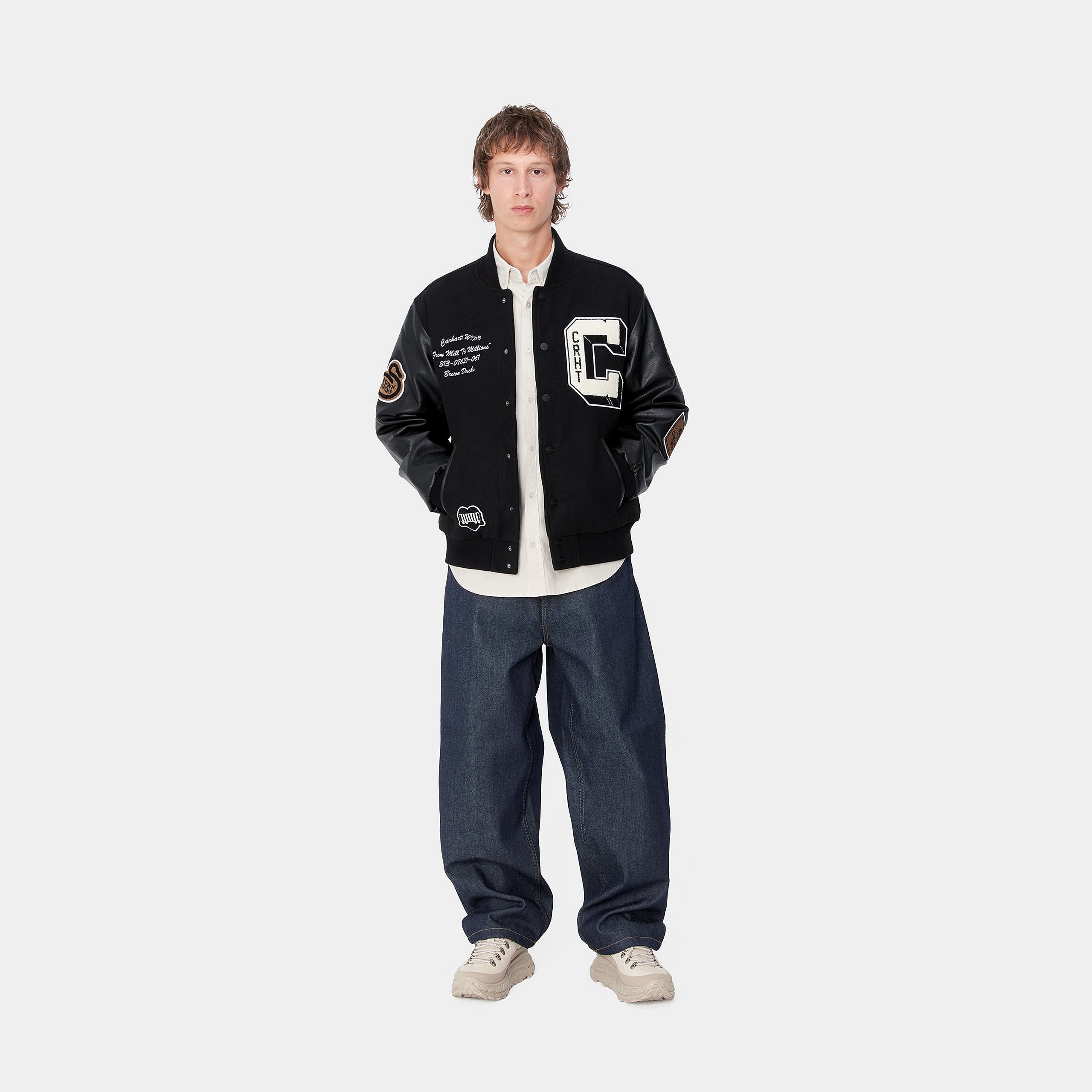 BROWN DUCKS BOMBER - Black / Black 5