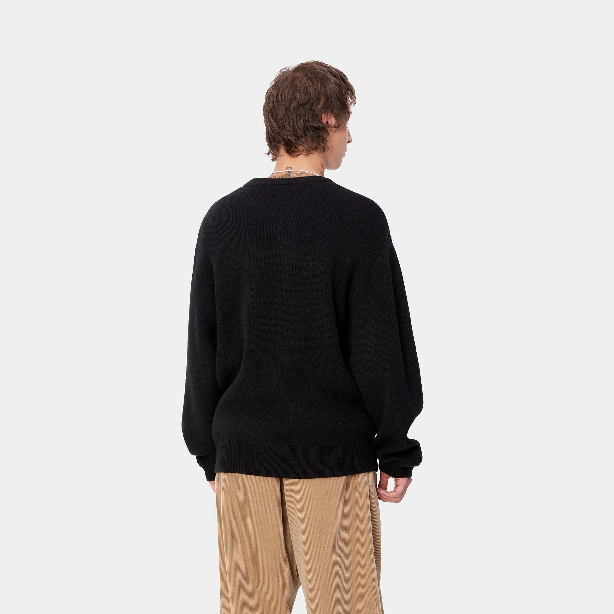 BROWN DUCKS SWEATER - Black