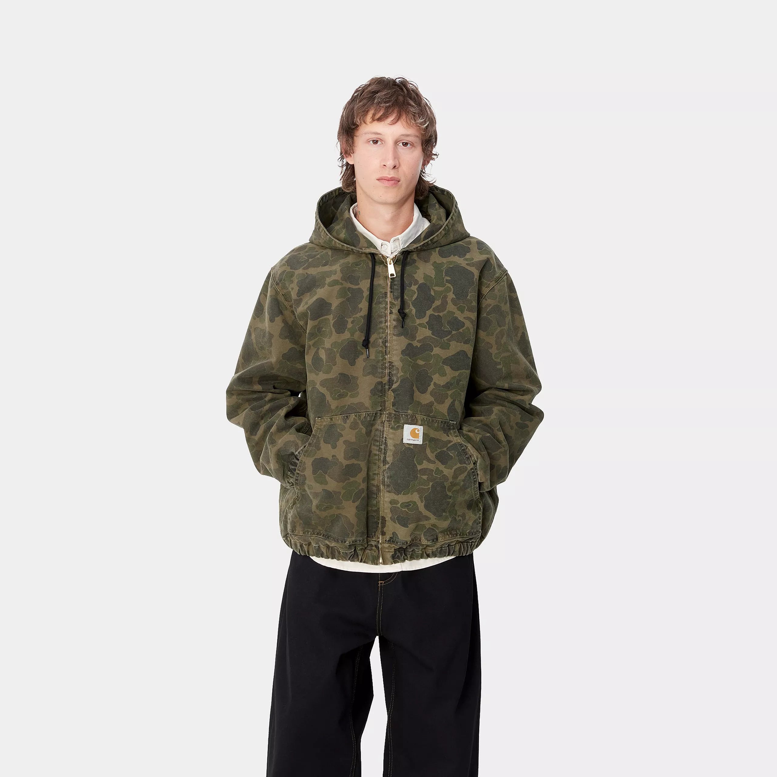 DUCK ACTIVE JACKET - Camo Duck, Green / Office Green