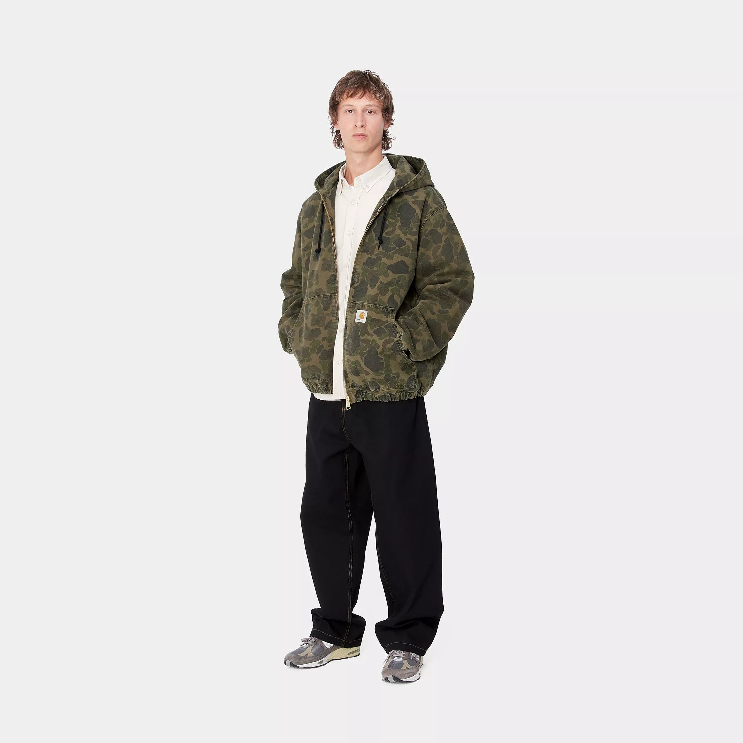 DUCK ACTIVE JACKET - Camo Duck, Green / Office Green