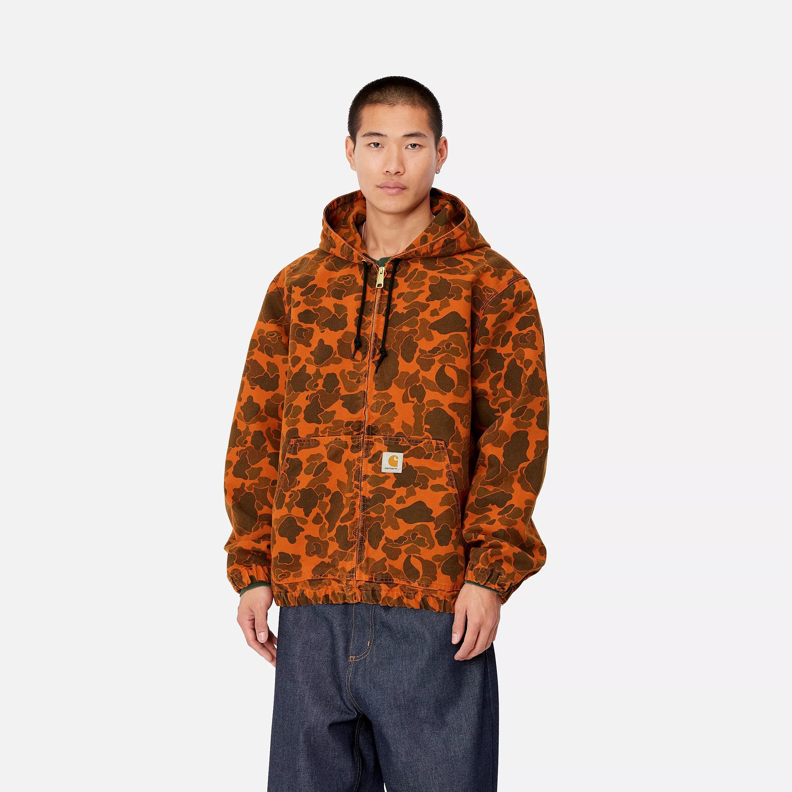 DUCK ACTIVE JACKET - Camo Duck, Green / Turmeric