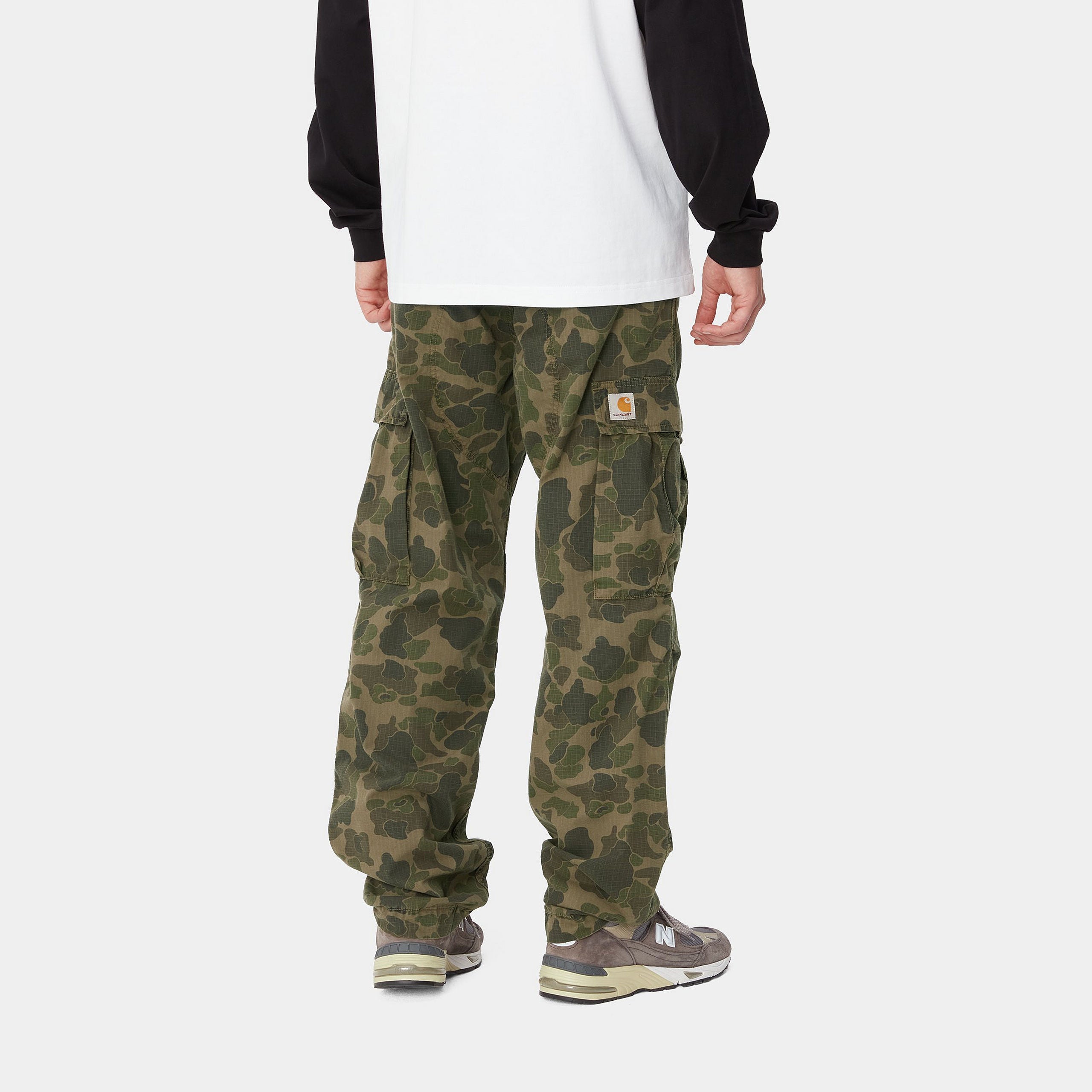 DUCK CARGO PANT - Camo Duck Green / Office Green