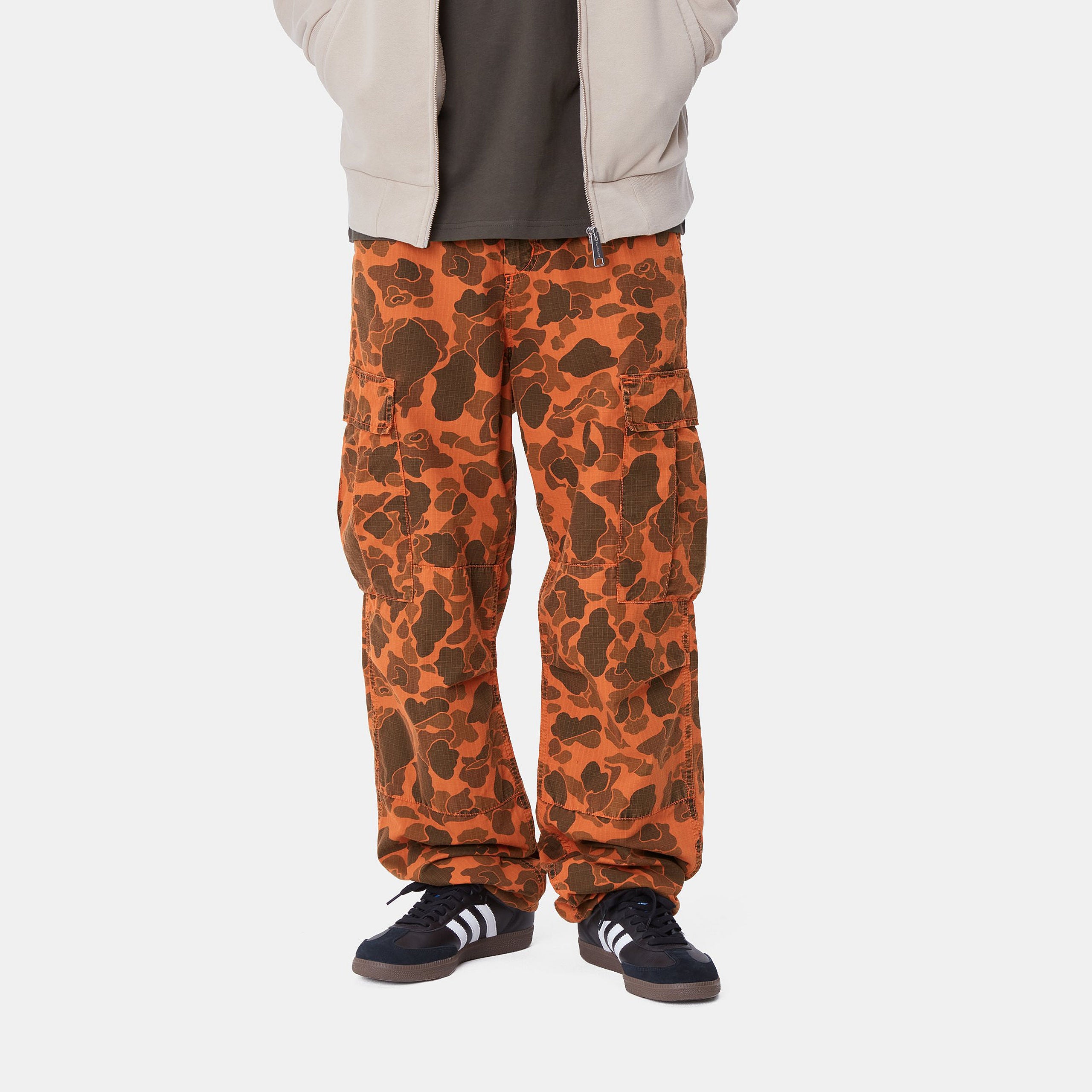 DUCK CARGO PANT - Camo Duck Green / Turmeric