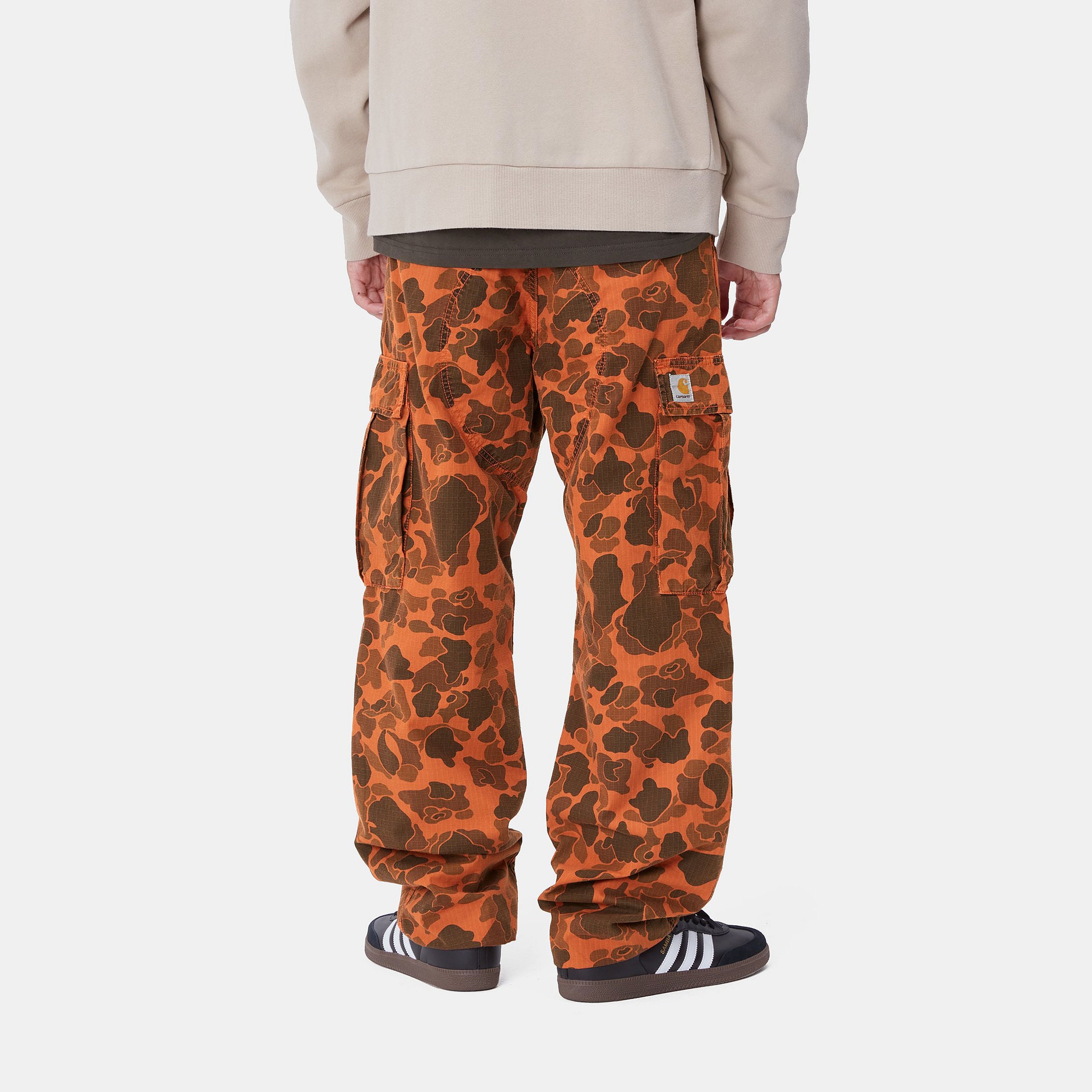 DUCK CARGO PANT - Camo Duck Green / Turmeric