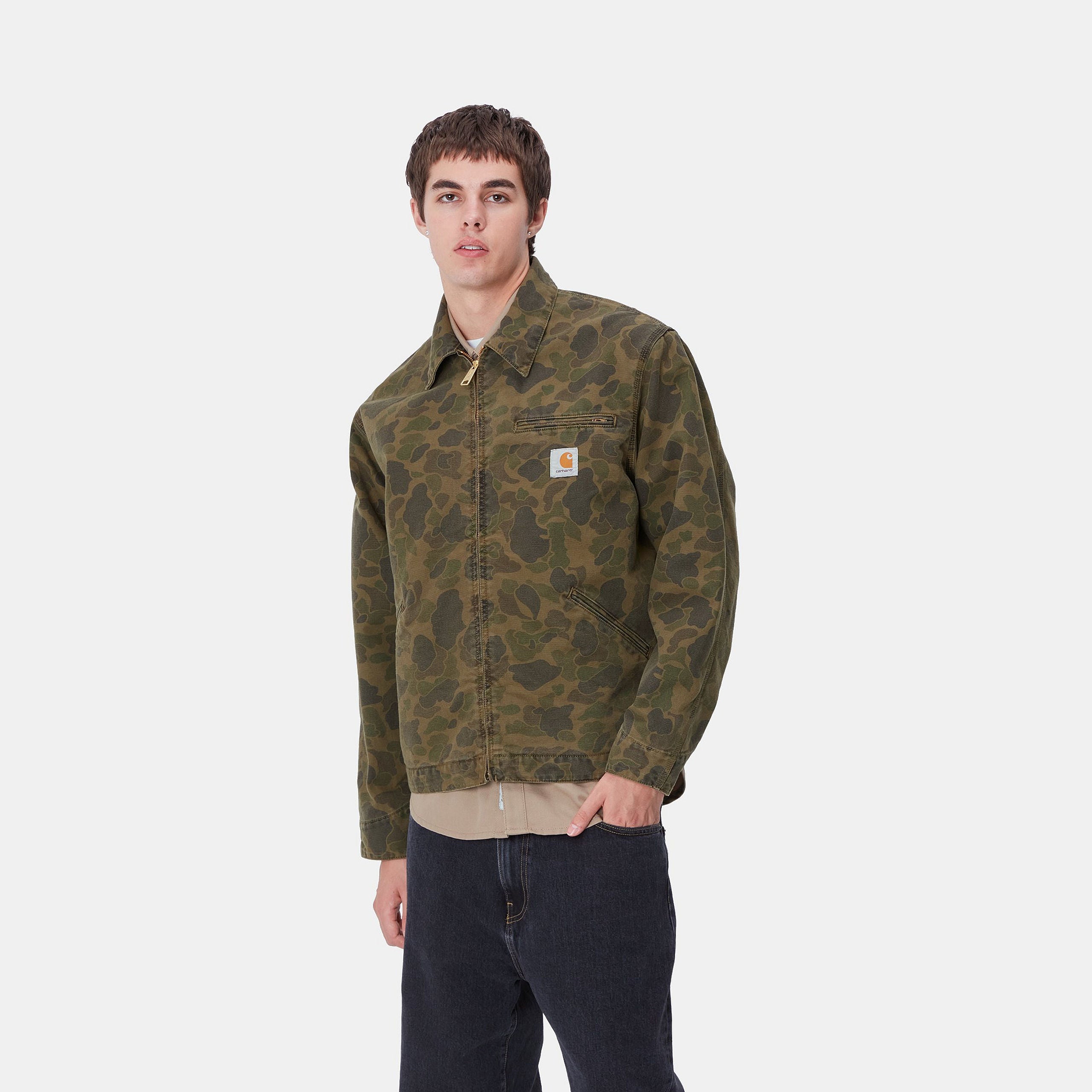 DUCK DETROIT JACKET - Camo Duck, Green / Office Green