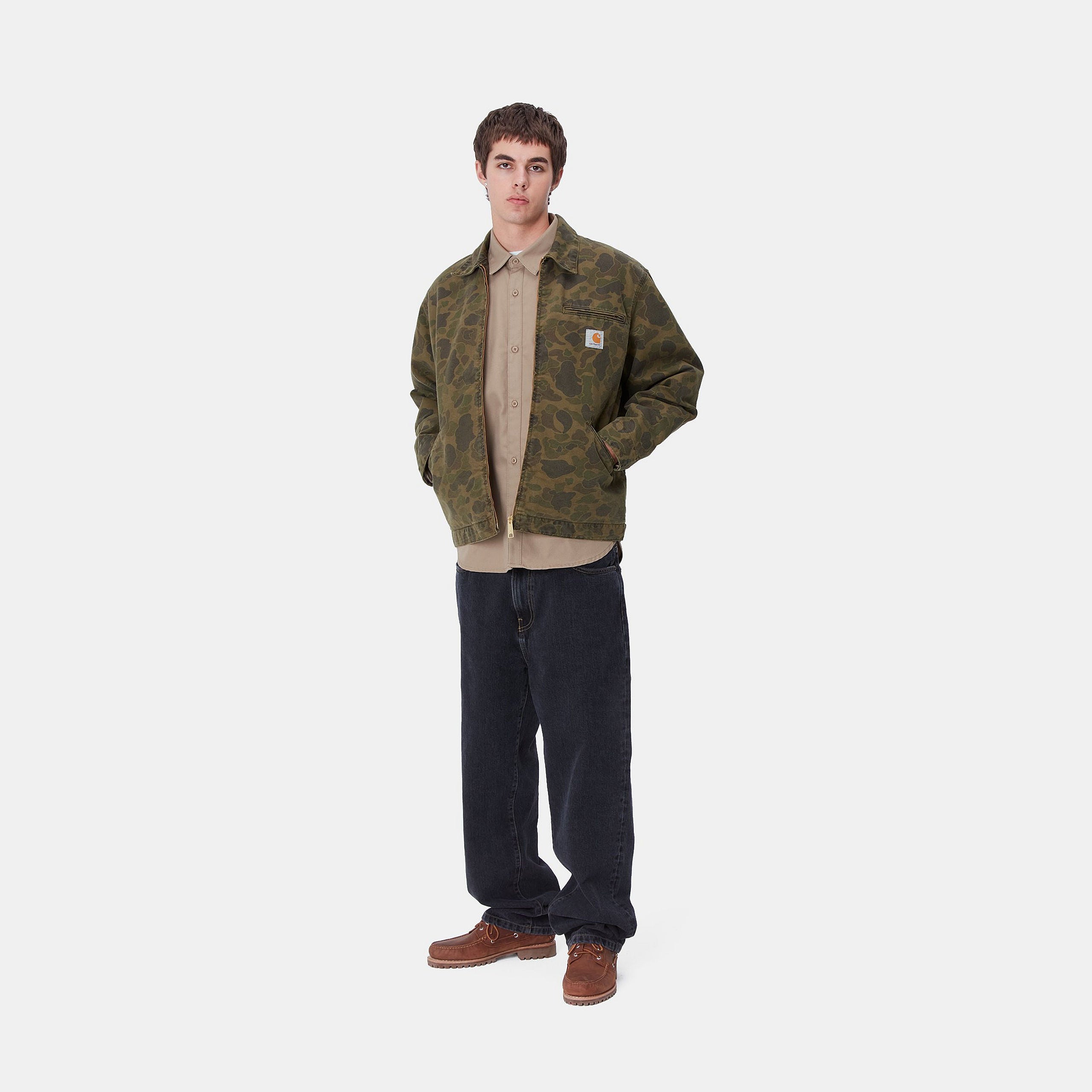 DUCK DETROIT JACKET - Camo Duck, Green / Office Green