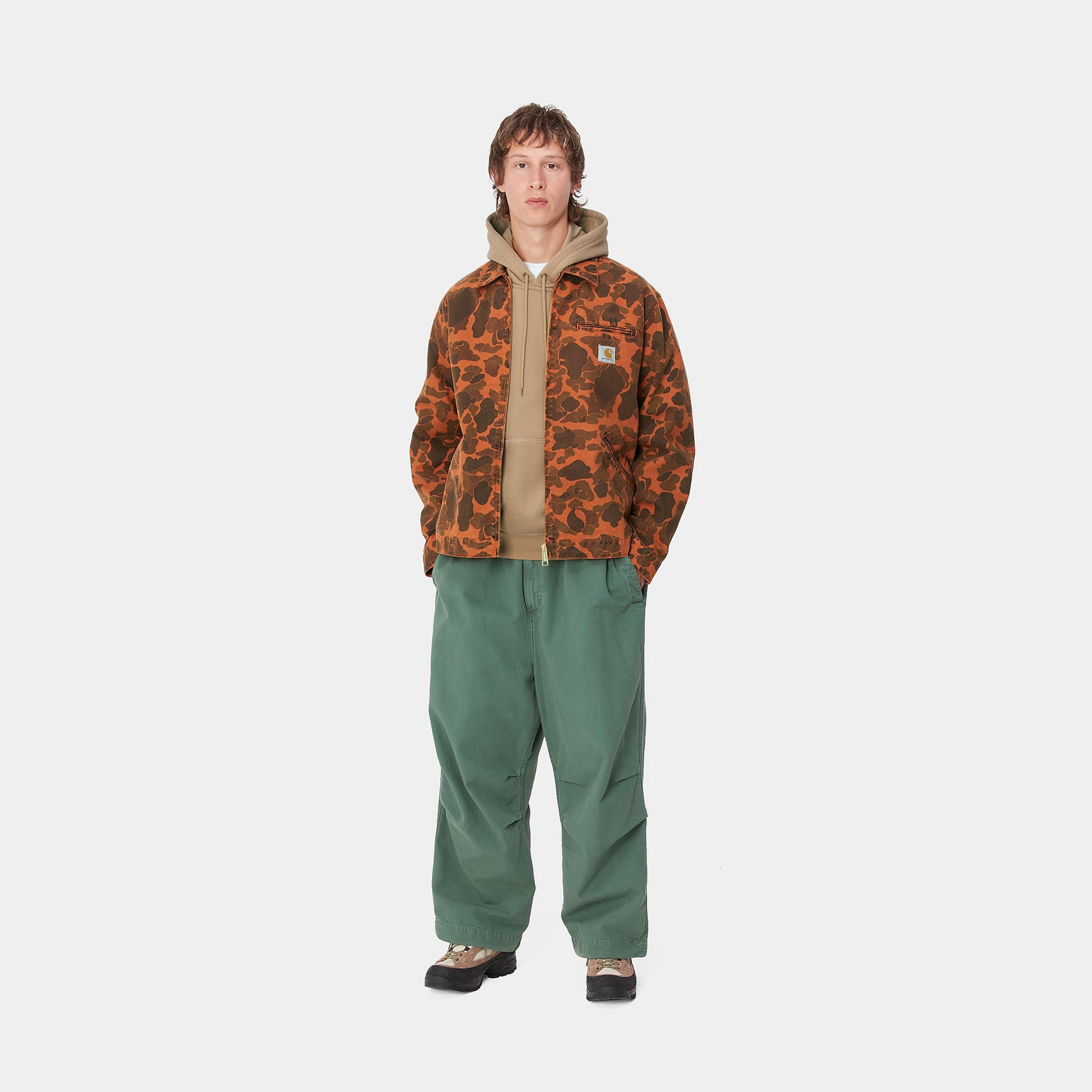 DUCK DETROIT JACKET - Camo Duck, Green / Turmeric