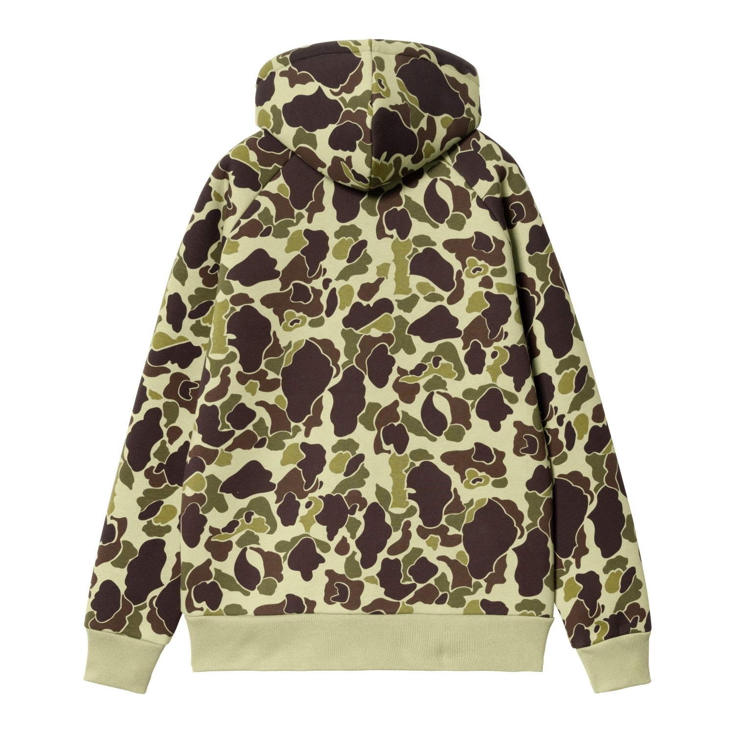 CAR-LUX HOODED JACKET - Camo Duck, Green / Turmeric