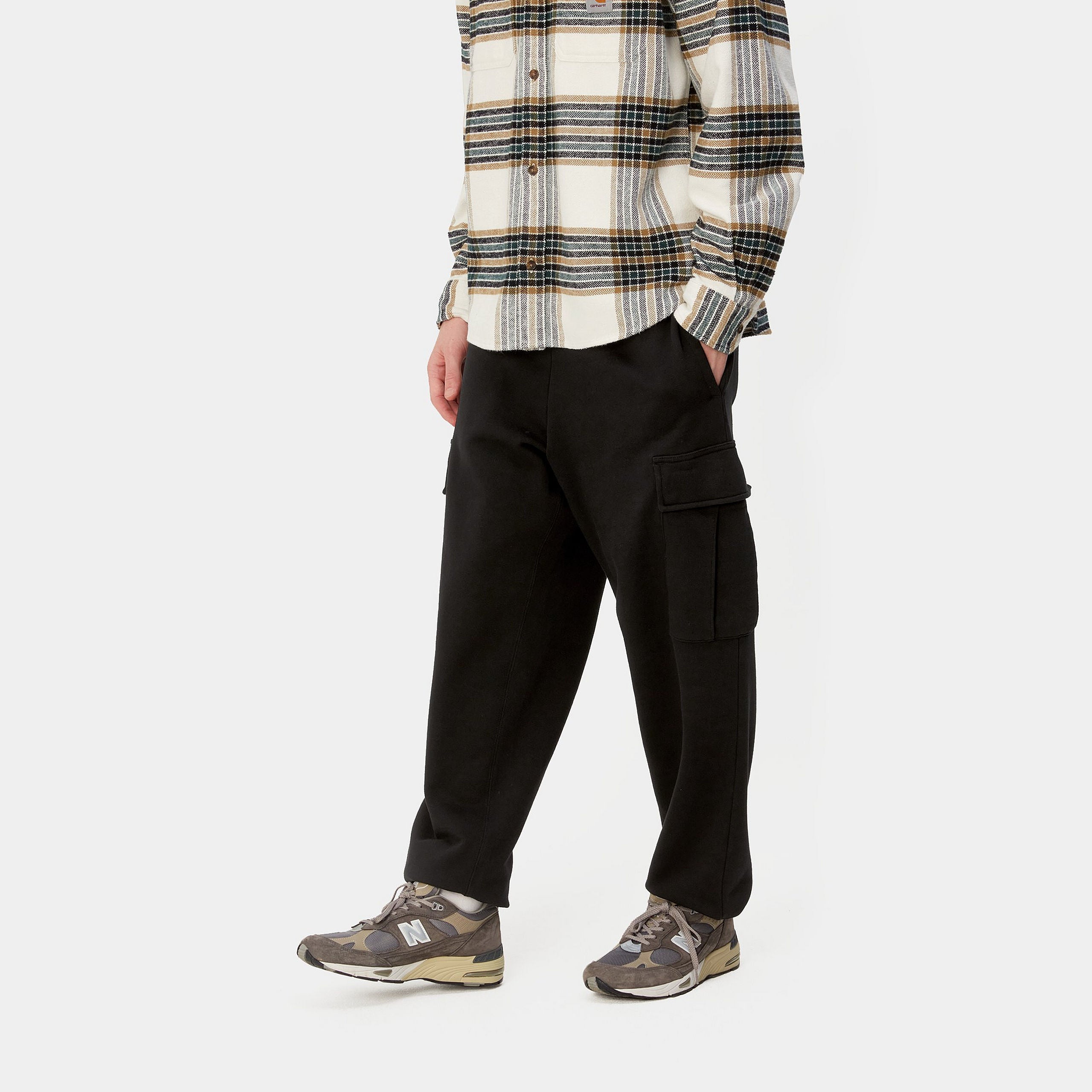 CARGO SWEAT PANT - Black