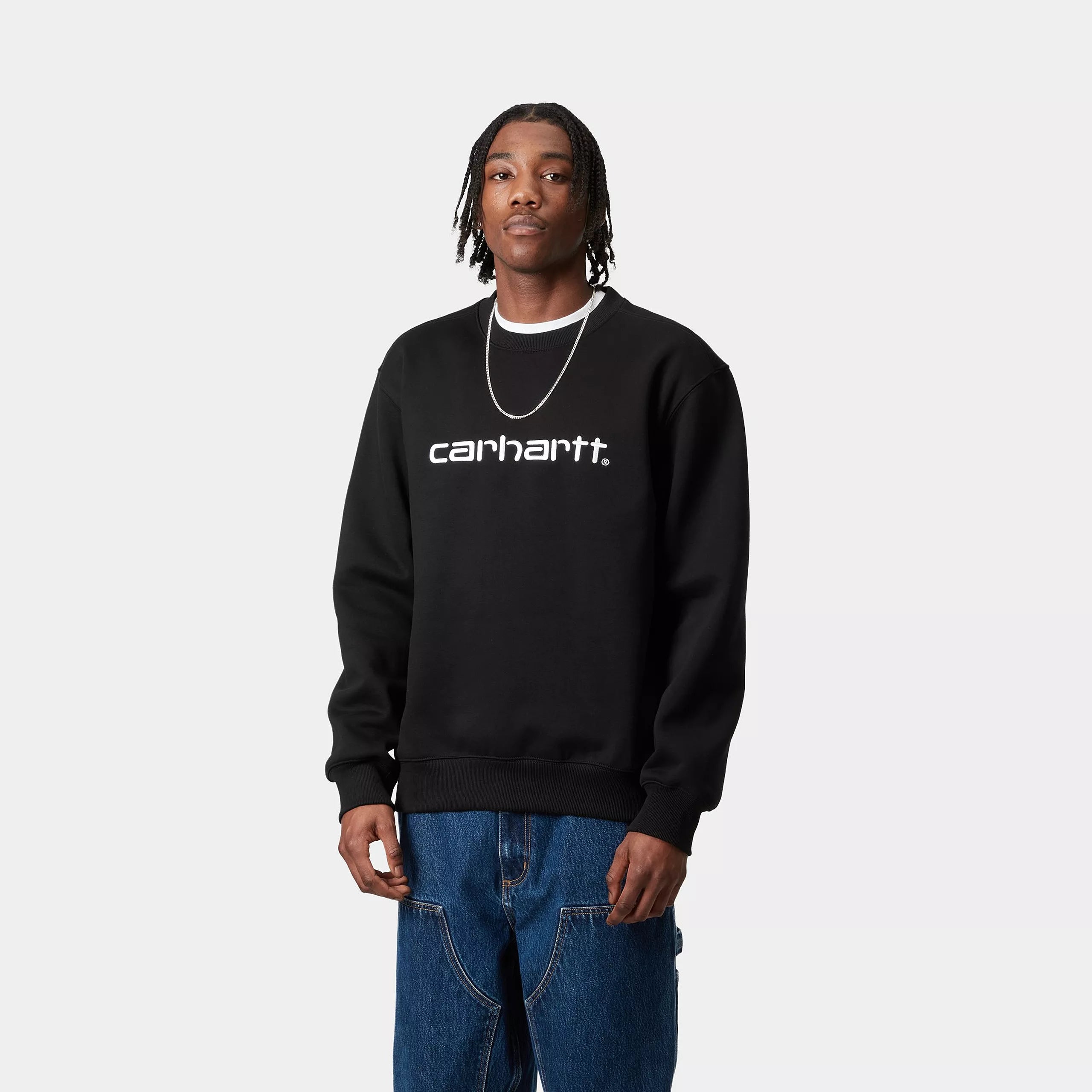 CARHARTT SWEATSHIRT - Black / White