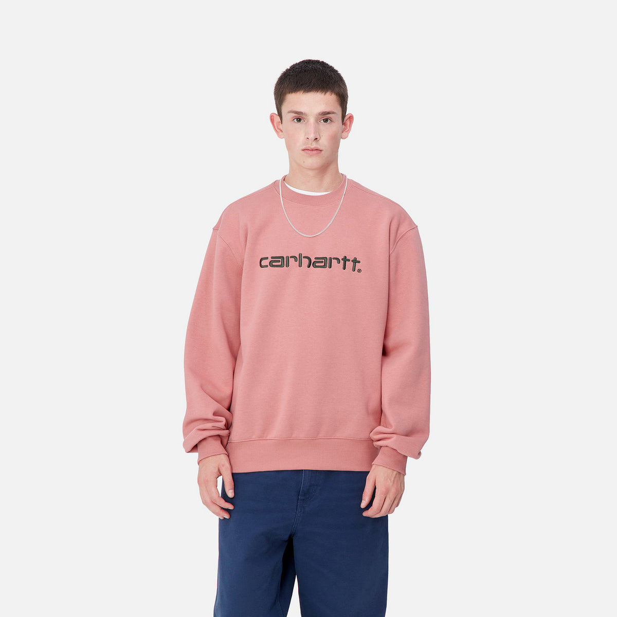 CARHARTT SWEAT - Dusty Rose / Sycamore Tree 2