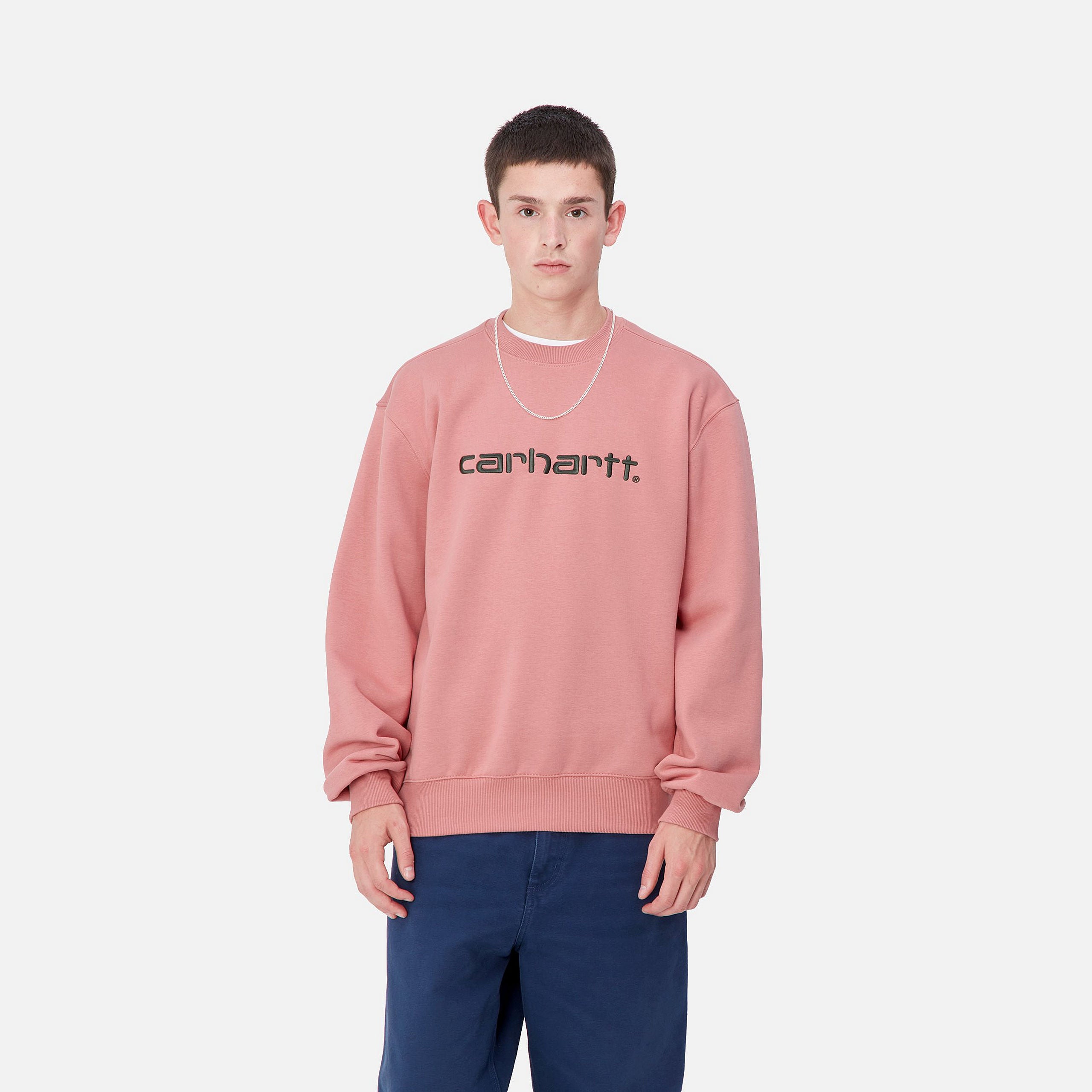 CARHARTT SWEAT - Dusty Rose / Sycamore Tree