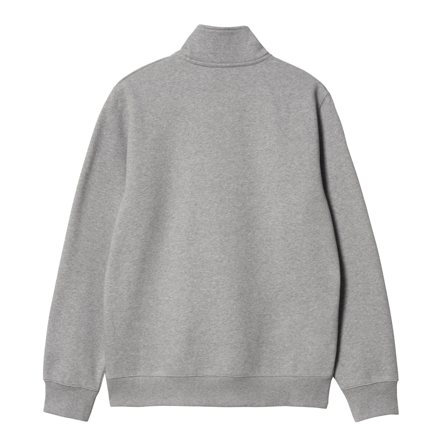 CHASE NECK ZIP SWEATSHIRT - Grey Heather / Gold