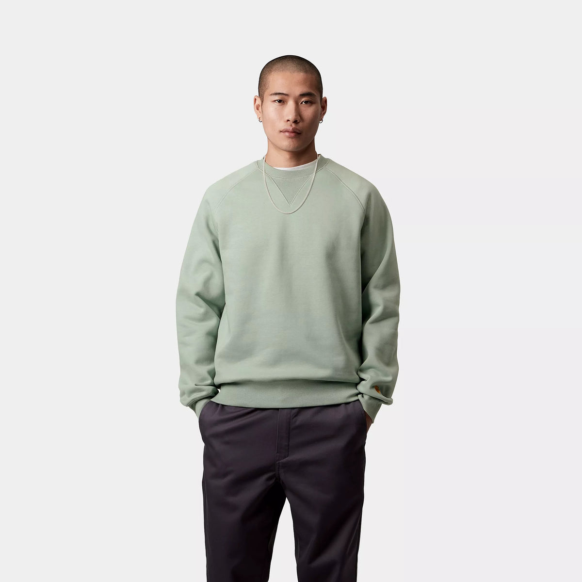 CHASE SWEATSHIRT - Frosted Green / Gold 2