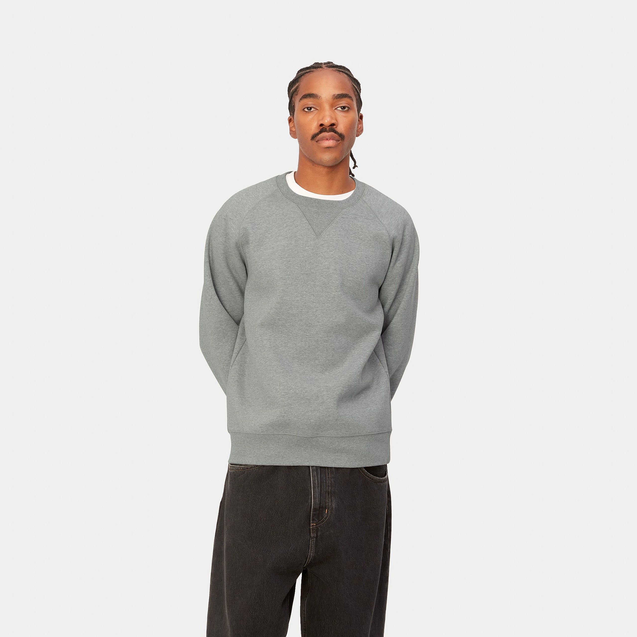 CHASE SWEATSHIRT - Grey Heather / Gold