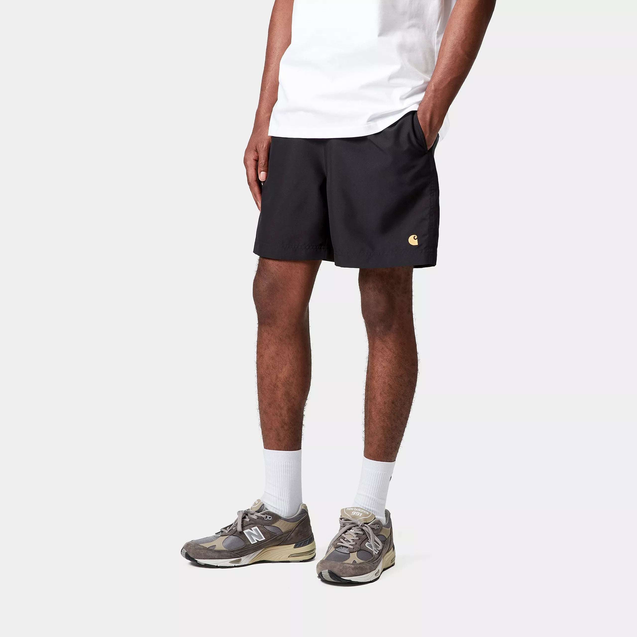 CHASE SWIM TRUNKS  - Black / Gold