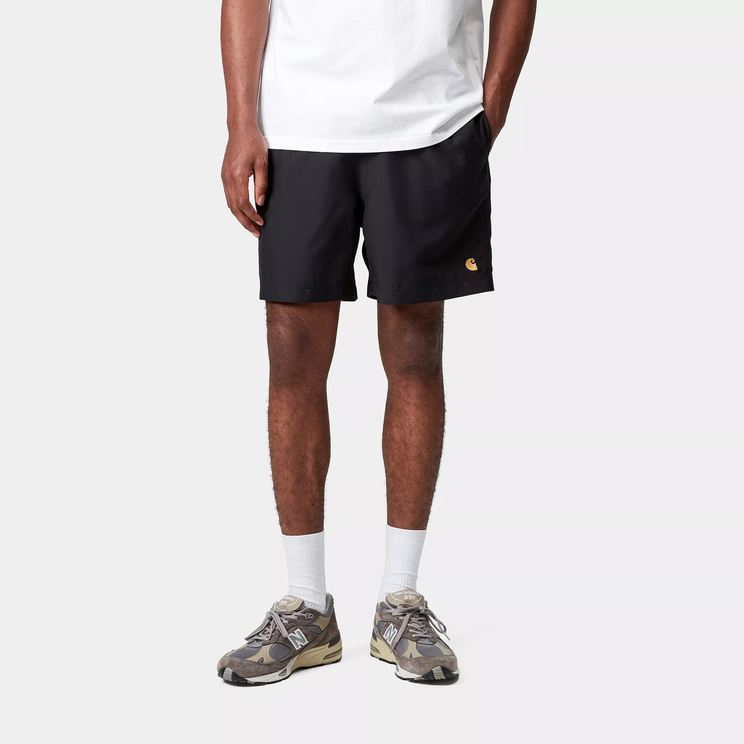 CHASE SWIM TRUNKS  - Black / Gold
