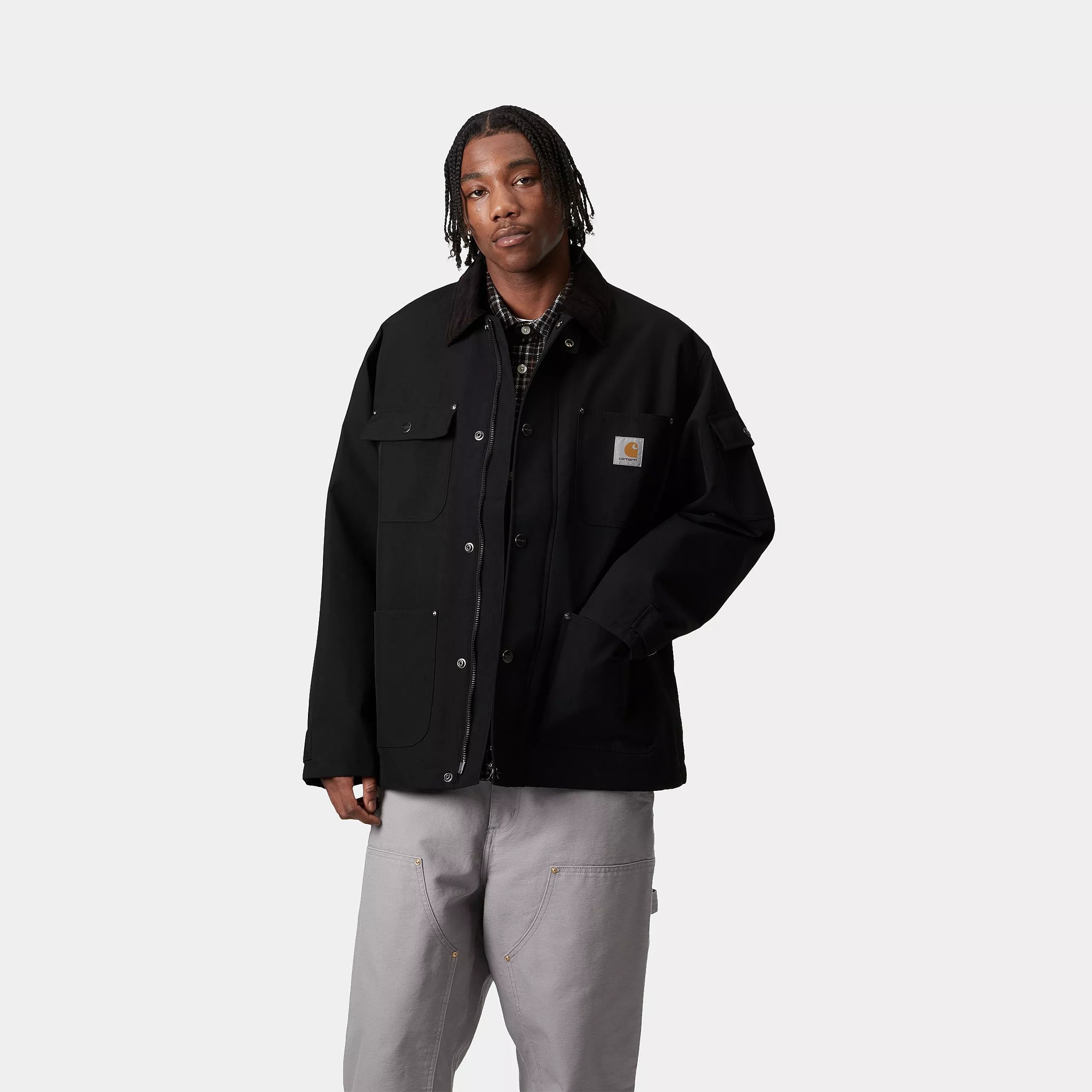 carhartt 黒 ジャケット クラプトンジャケット