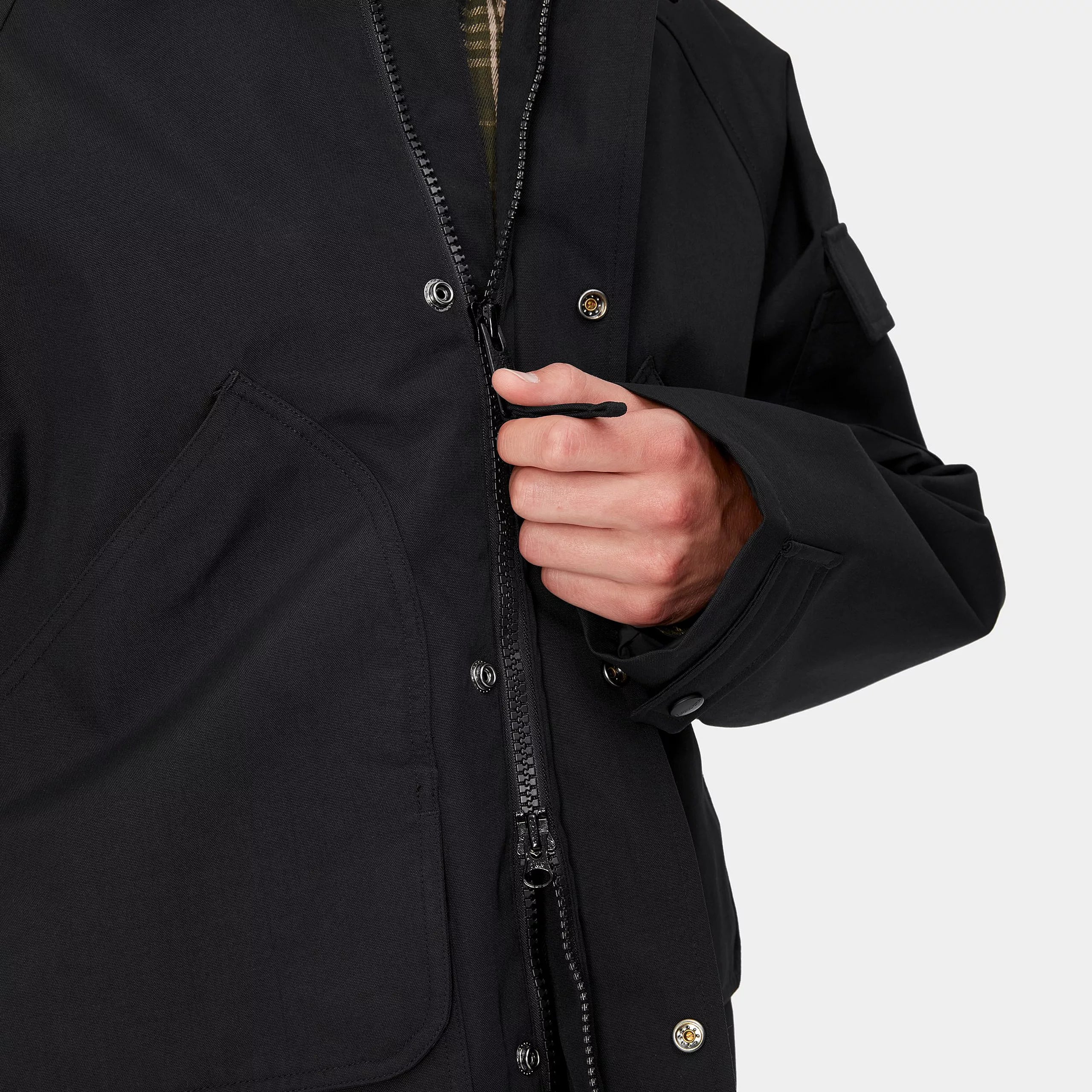 CLARTON JACKET - Black / Black