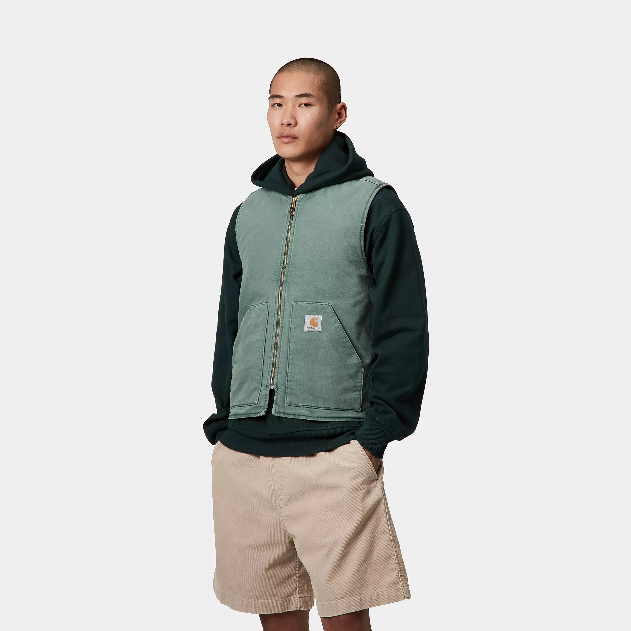 CLASSIC VEST - Silver Pine (stone canvas) 2