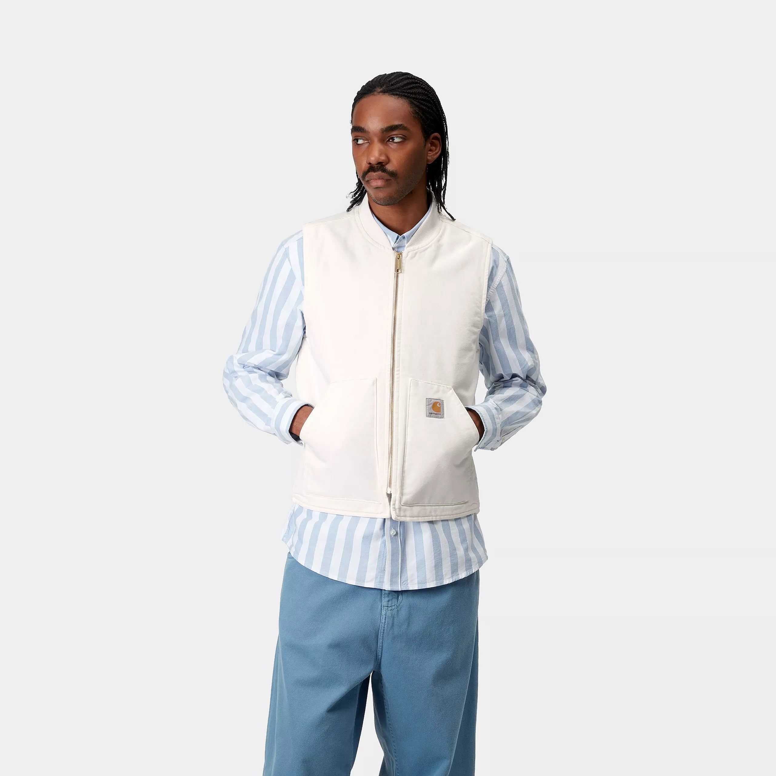 トップス Carhartt WIP CLASSIC VEST - Wax (rinsed) クラシックベスト
