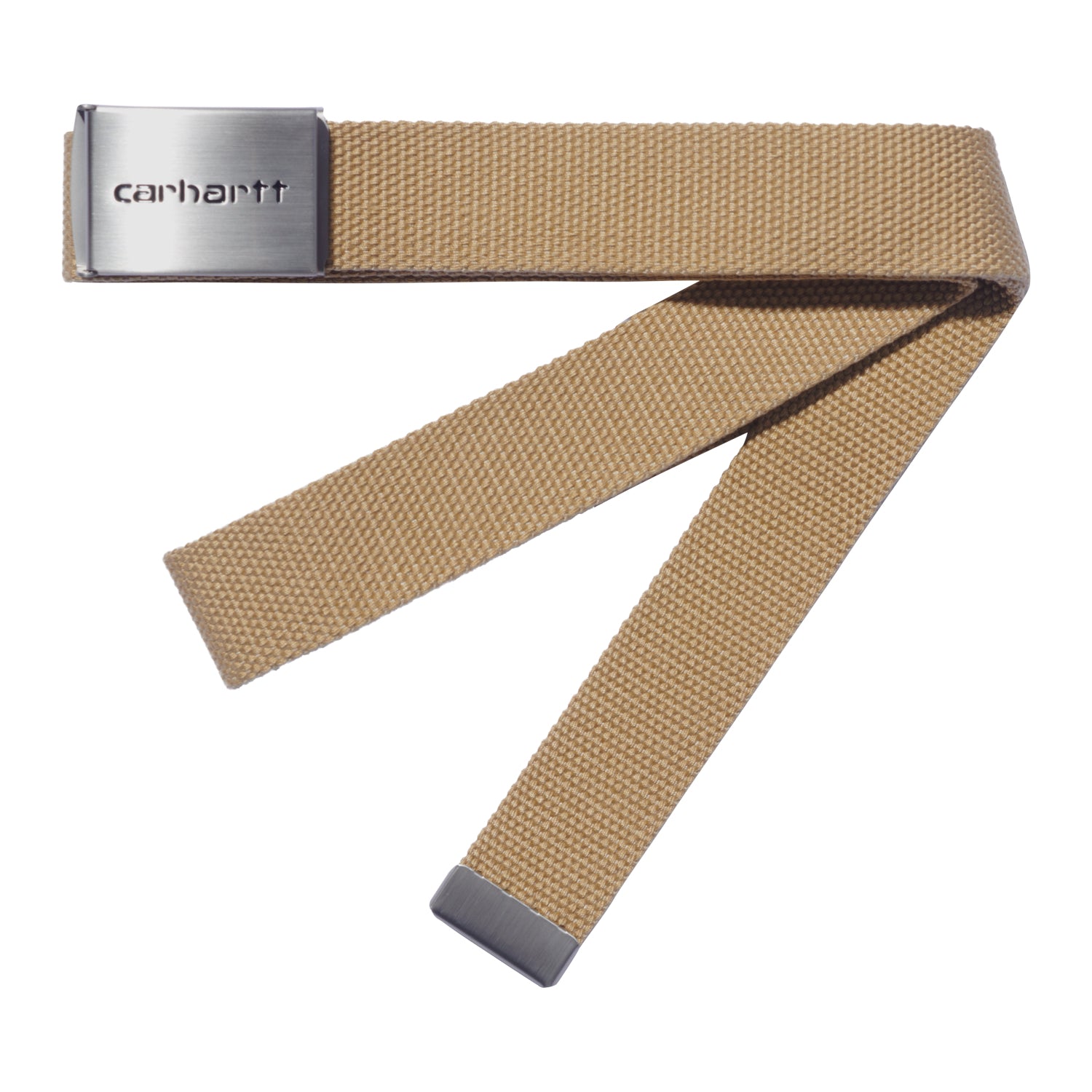 CLIP BELT CHROME - Dusty H Brown