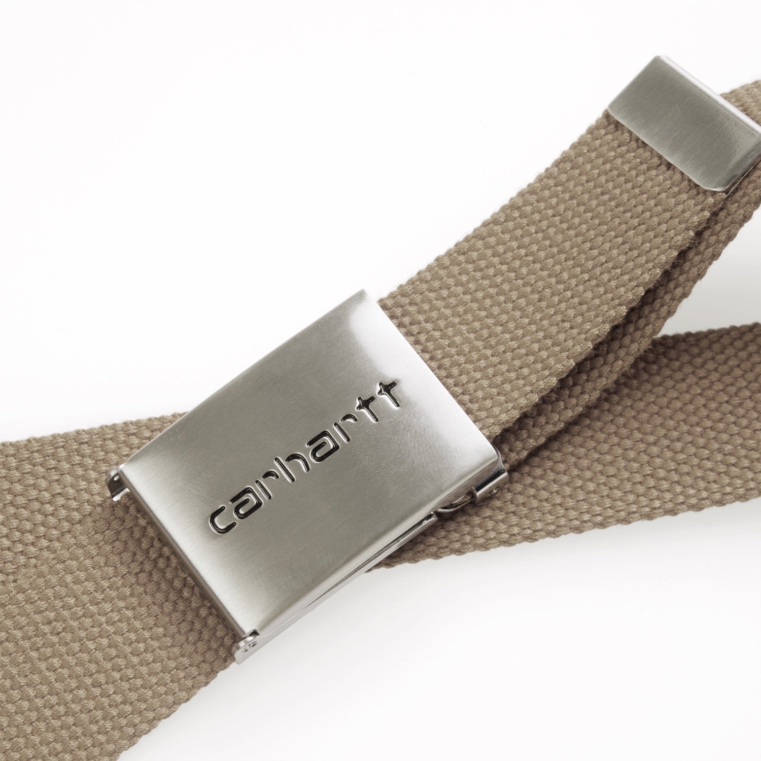 CLIP BELT CHROME - Leather