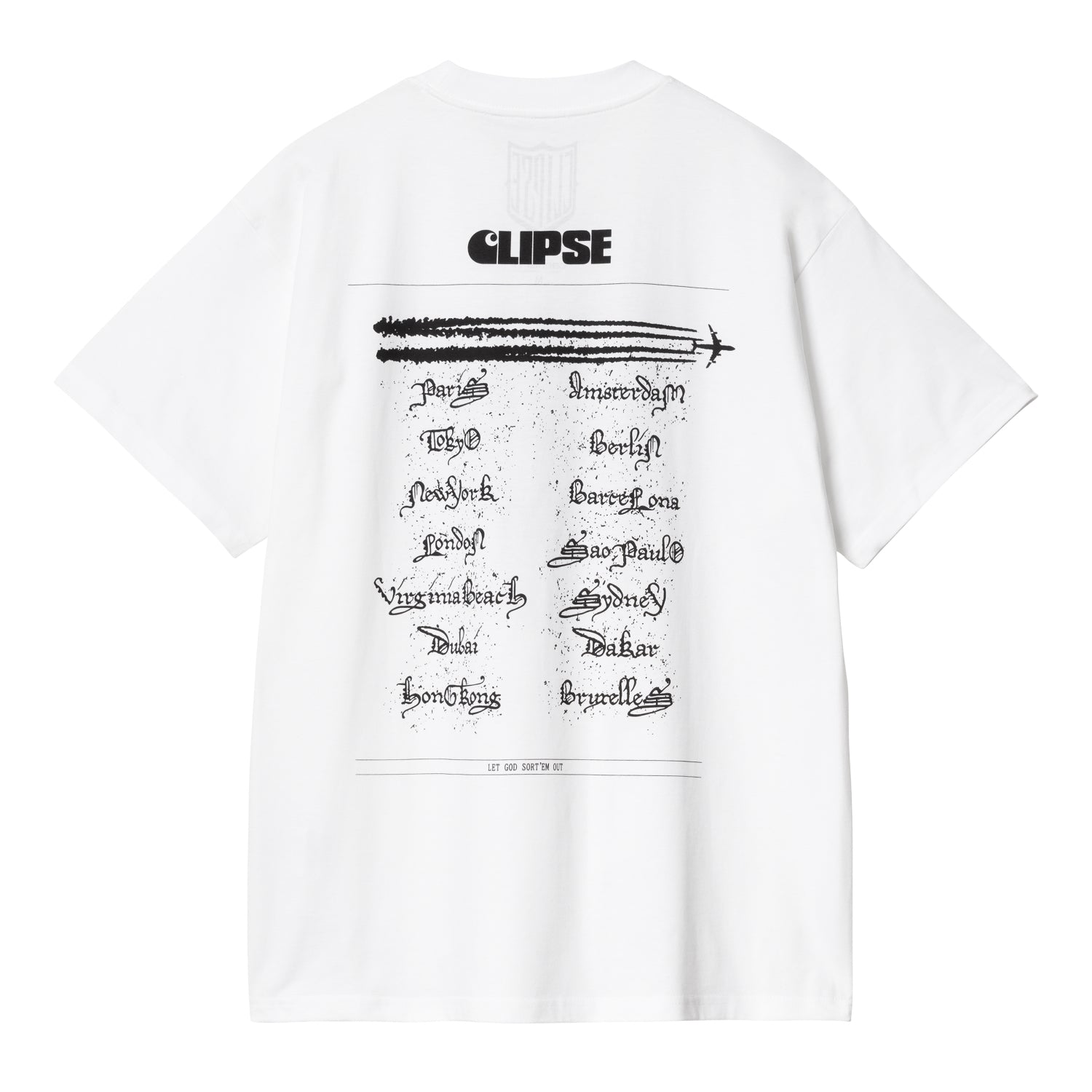 S/S CLIPSE LET GOD SORTEM OUT T-SHIRT - White / Black