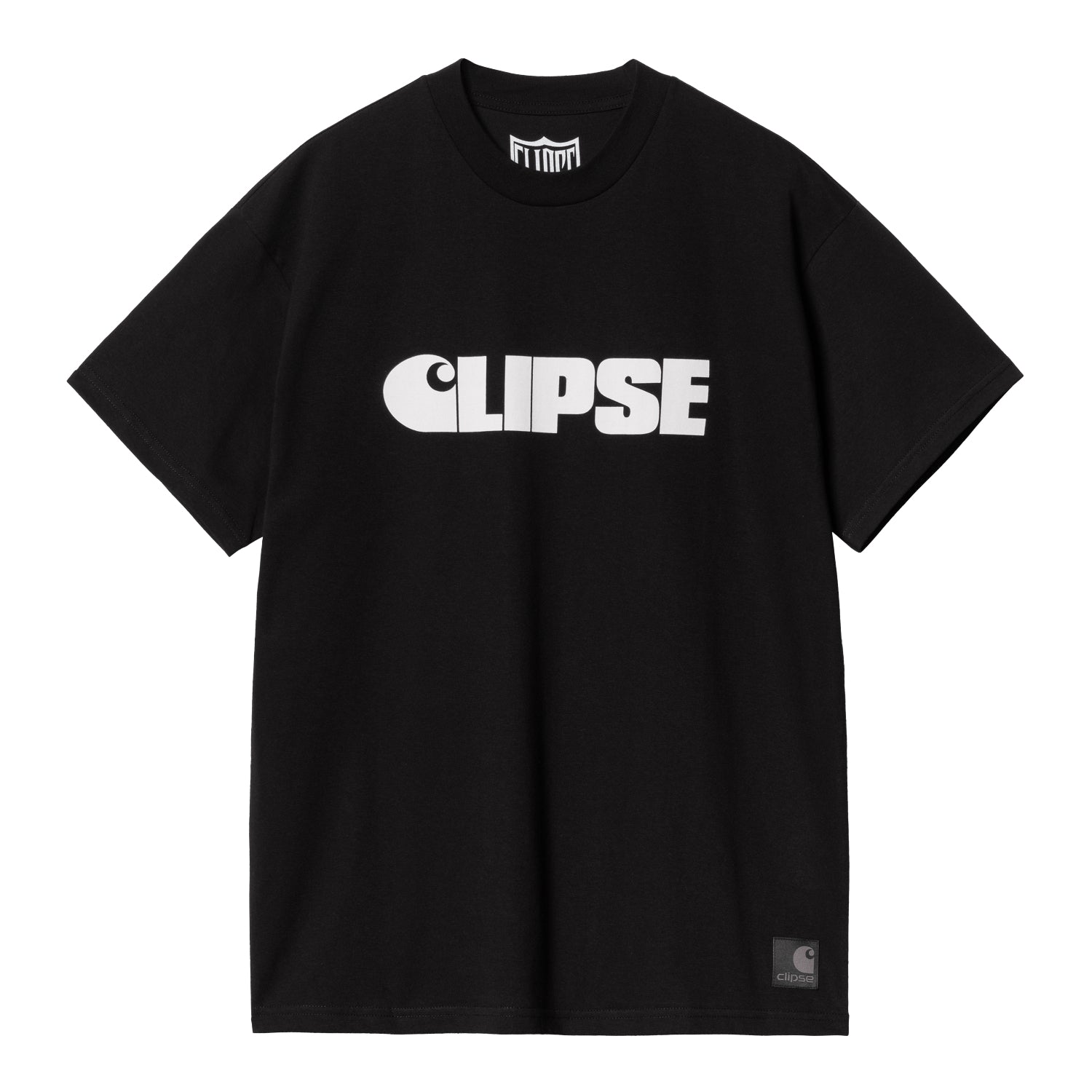 S/S CLIPSE / WIP T-SHIRT - Black / White