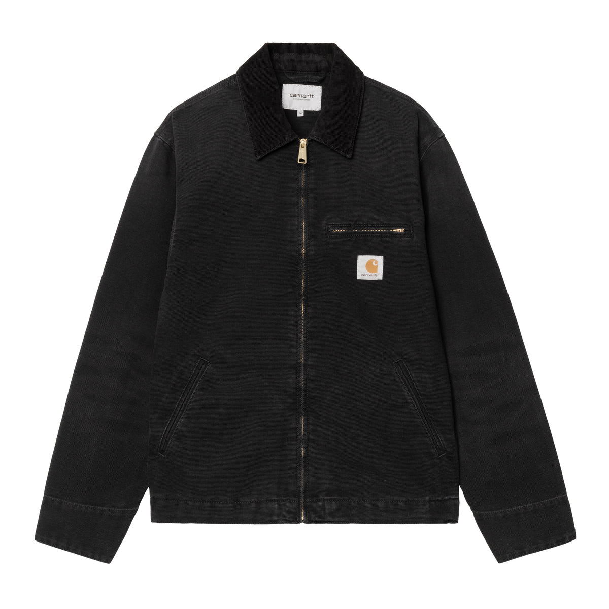 DETROIT JACKET - Black / Black (stone canvas) 1
