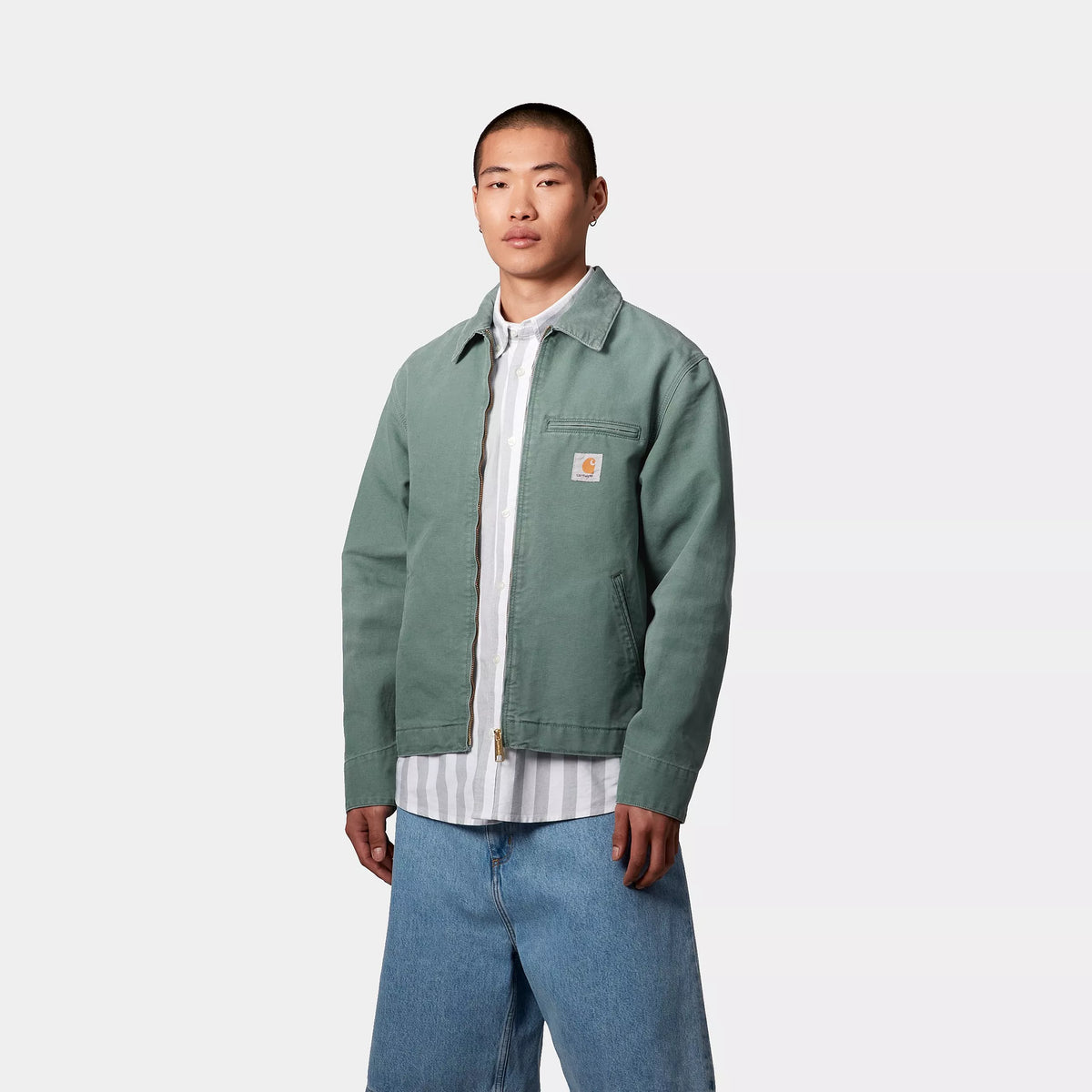 DETROIT JACKET - Silver Pine / Silver Pine (stone canvas) 2