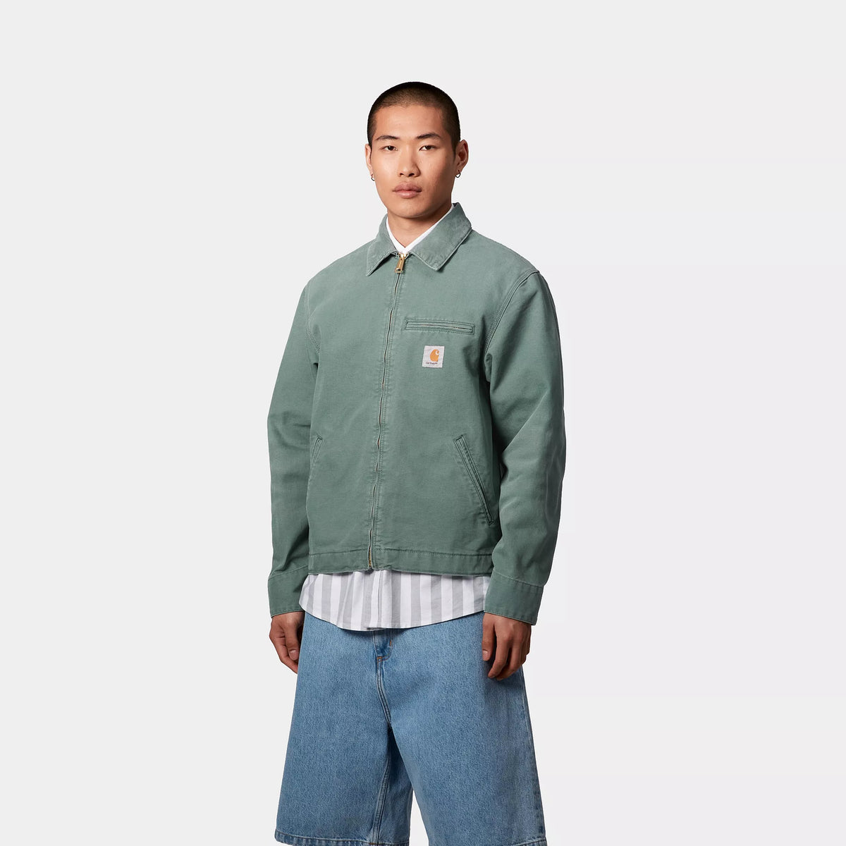 DETROIT JACKET - Silver Pine / Silver Pine (stone canvas) 4
