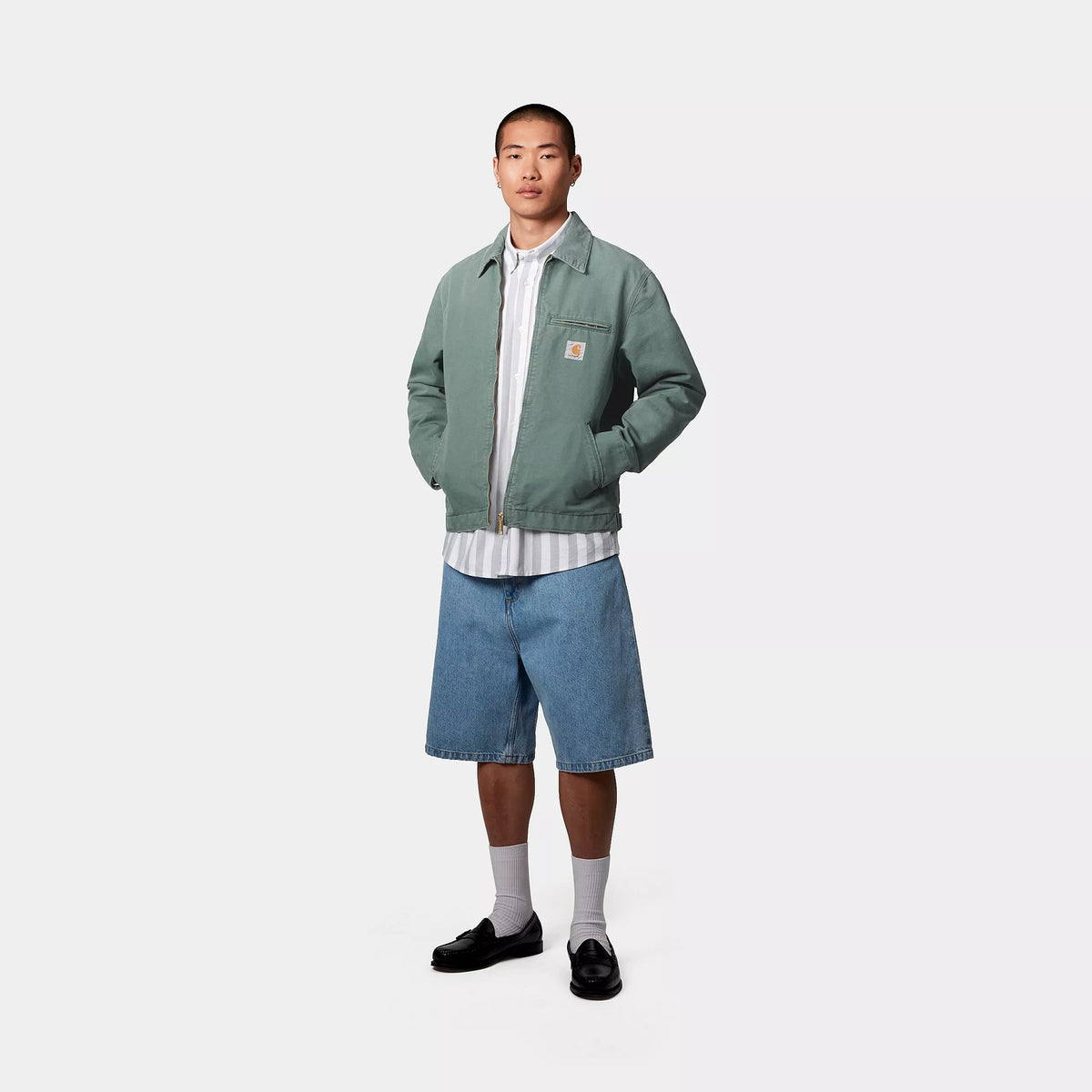DETROIT JACKET - Silver Pine / Silver Pine (stone canvas) 5