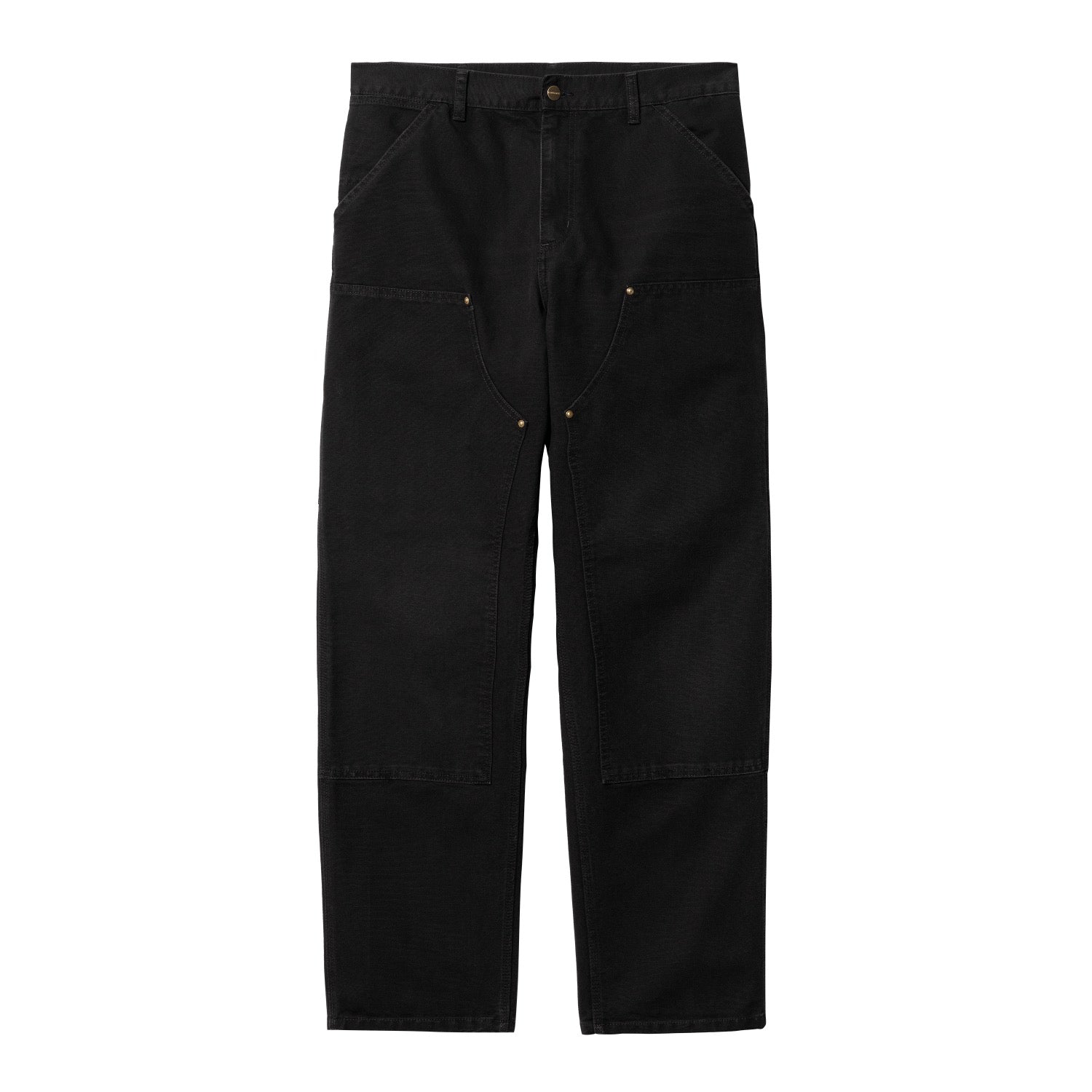 DOUBLE KNEE PANT - Black (aged canvas)