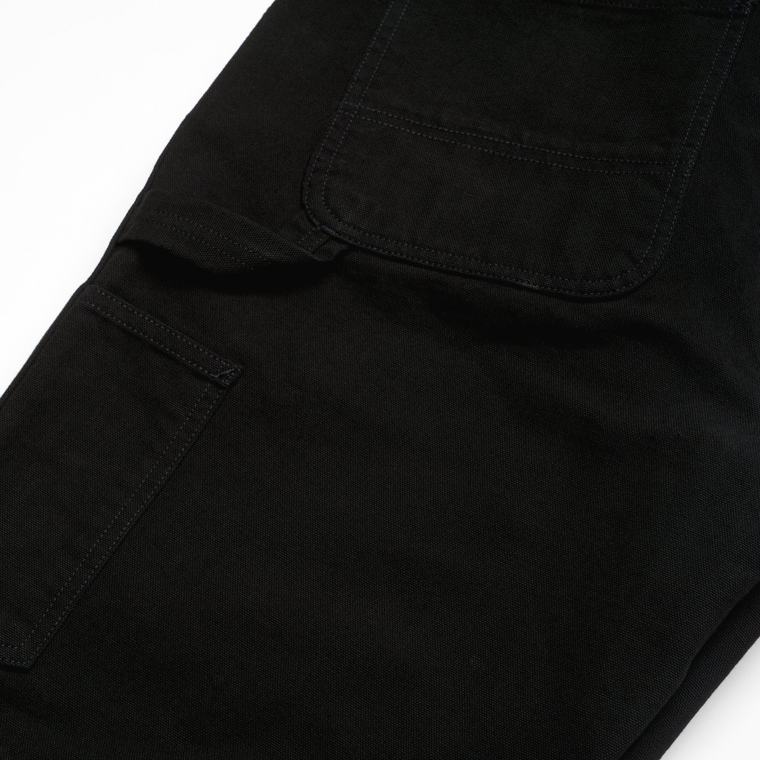 DOUBLE KNEE PANT - Black (rinsed)