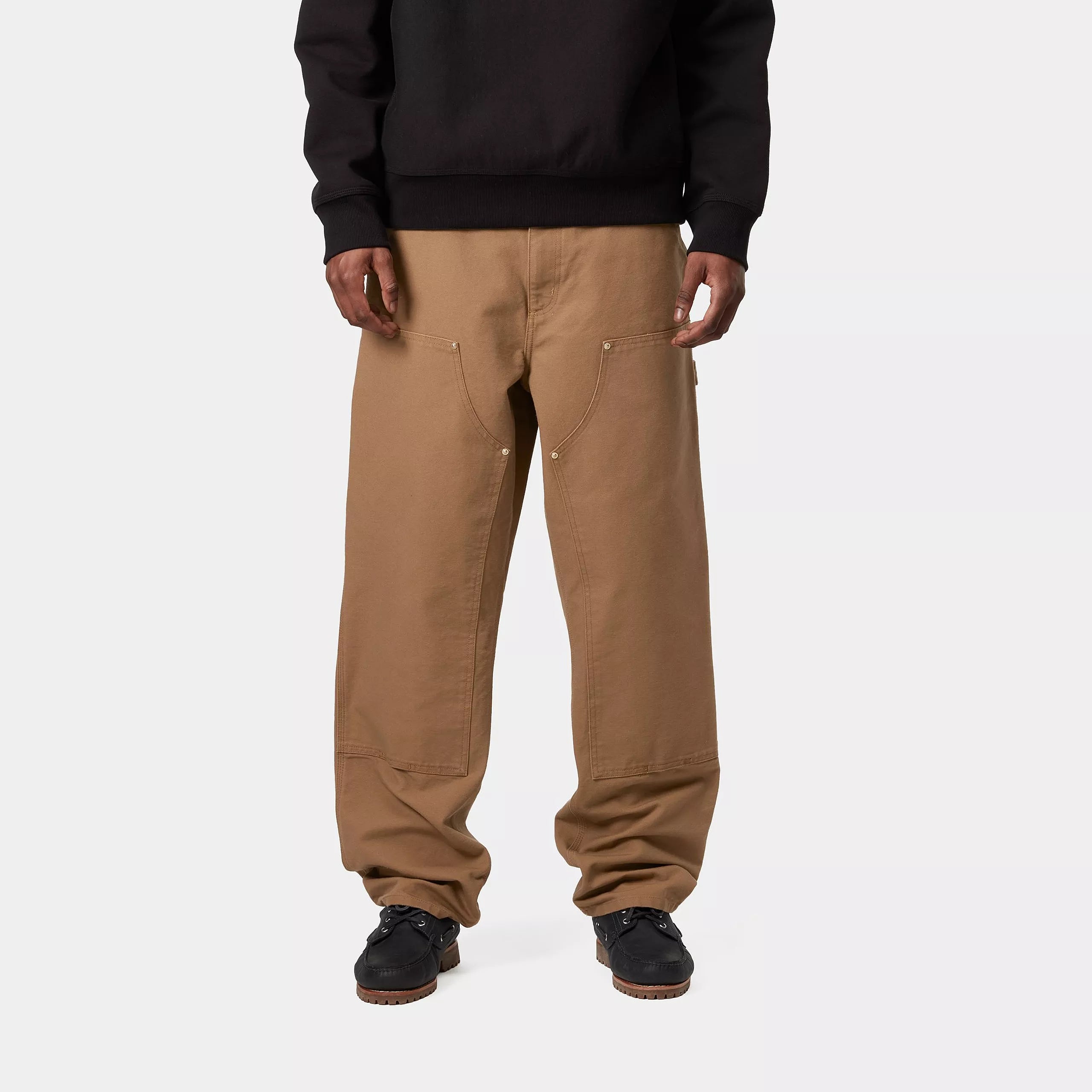 DOUBLE KNEE PANT - Hamilton Brown (rinsed)